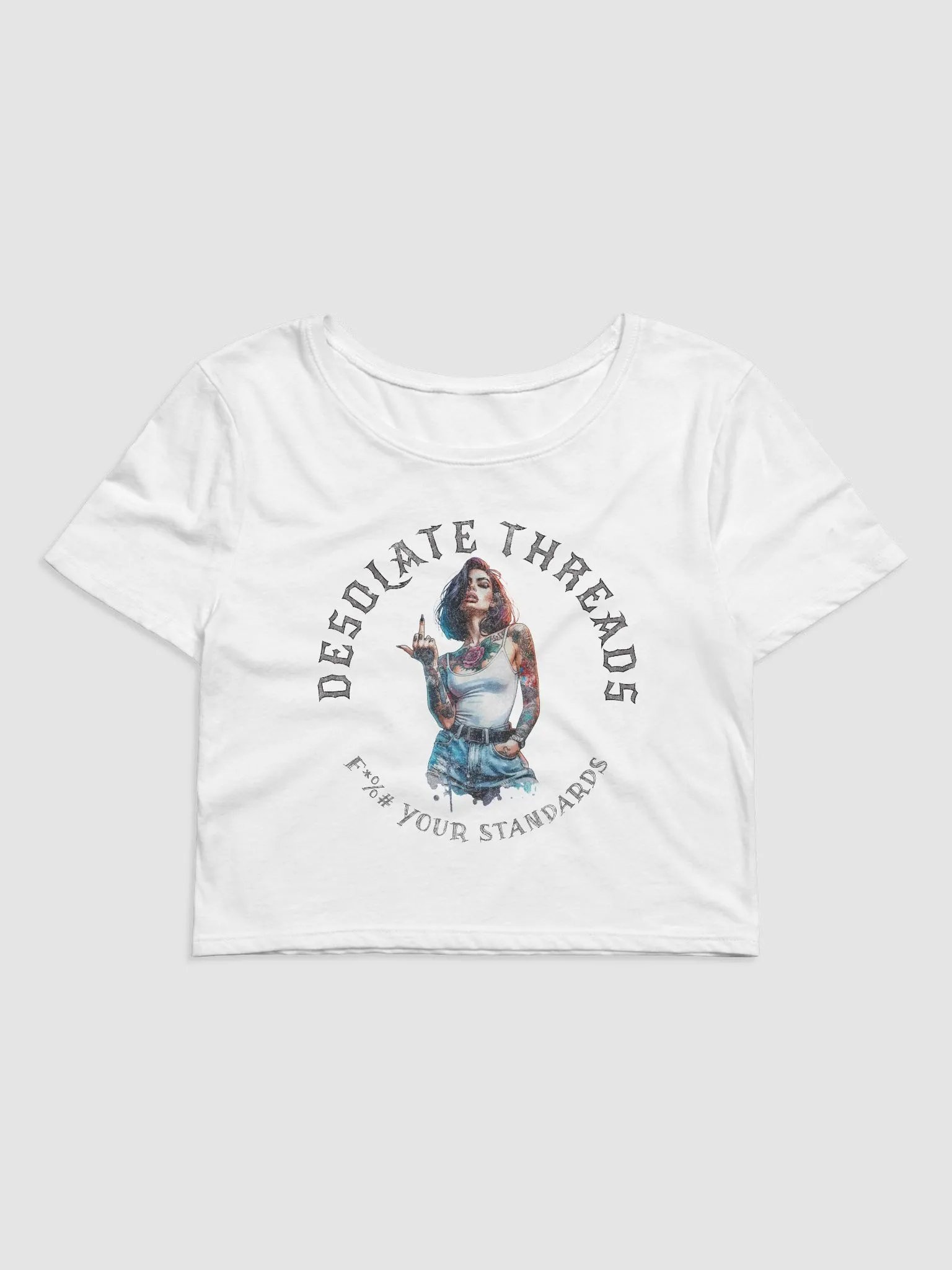 F*&# Your Standards Crop Tee product image (2)