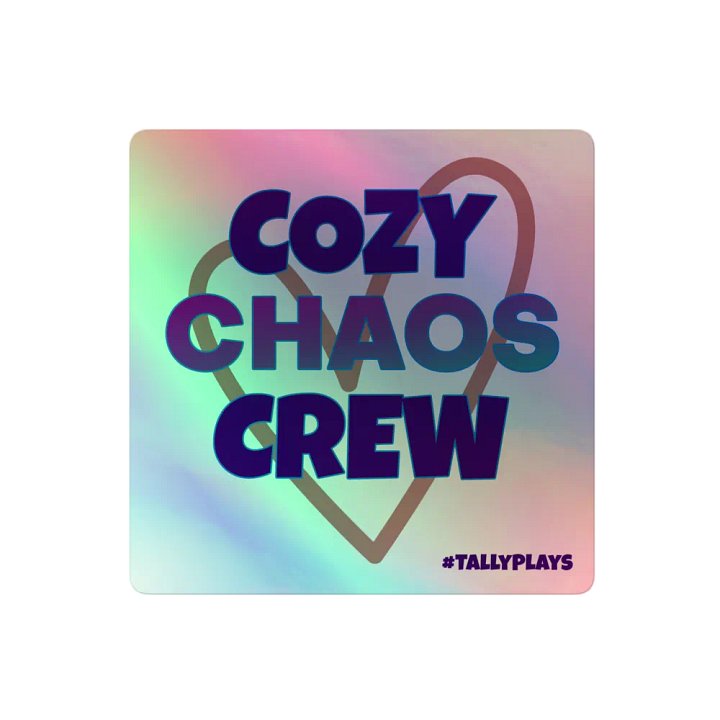 Cozy Chaos Crew Holographic Sticker product image (2)
