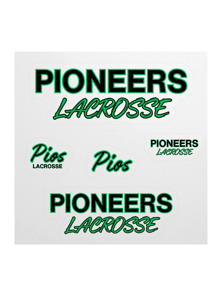 Pioneers Lacrosse Kiss-Cut Sticker Pack product image (1)