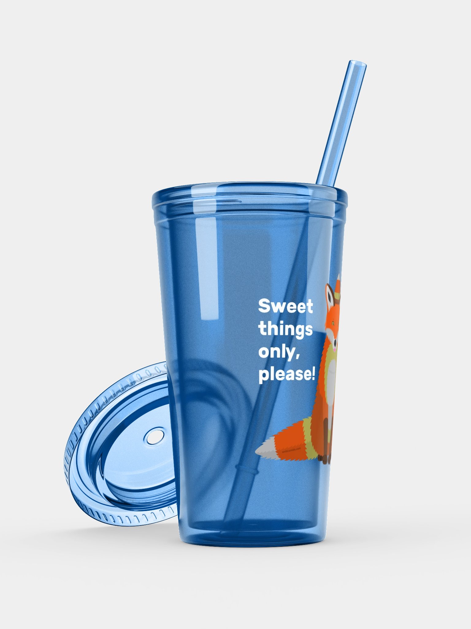 Candy Corn Foxxo Transparent Tumbler product image (7)