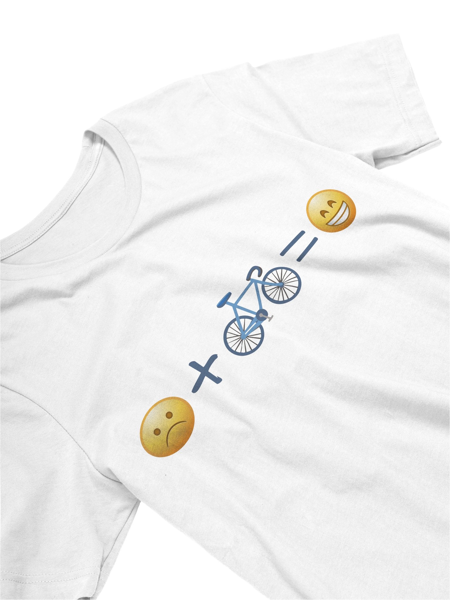 Sad + Bike = Happy Tee product image (3)
