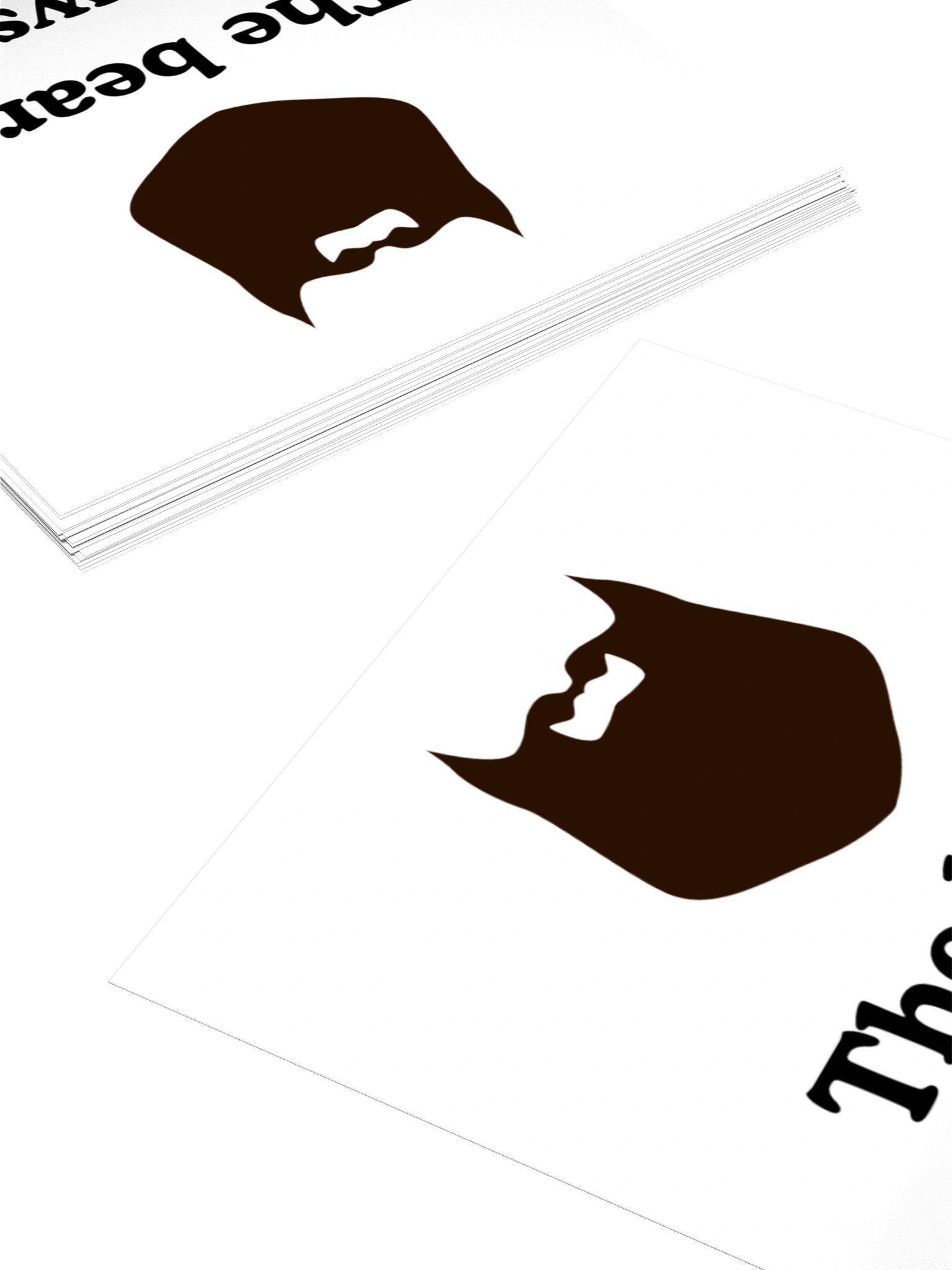 The beard allows it sticker product image (7)