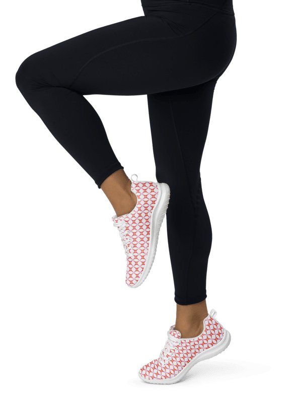 Sunset Prism Pulse Sneakers Vibrant Geometric Women's Athletic Shoes product image (2)