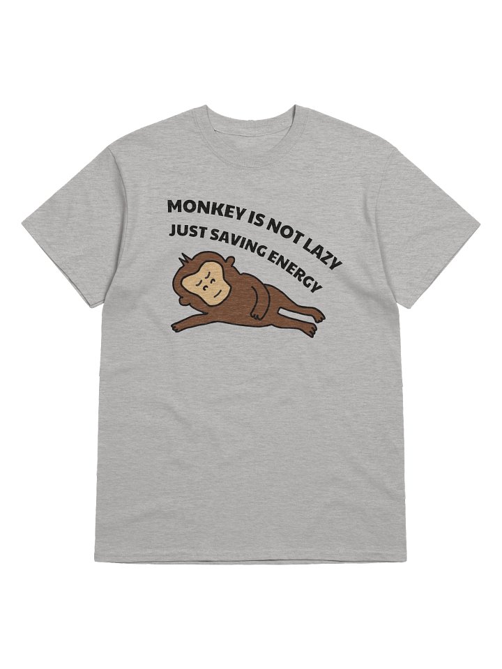 "Monkey not lazy" T-Shirt (Light) product image (1)