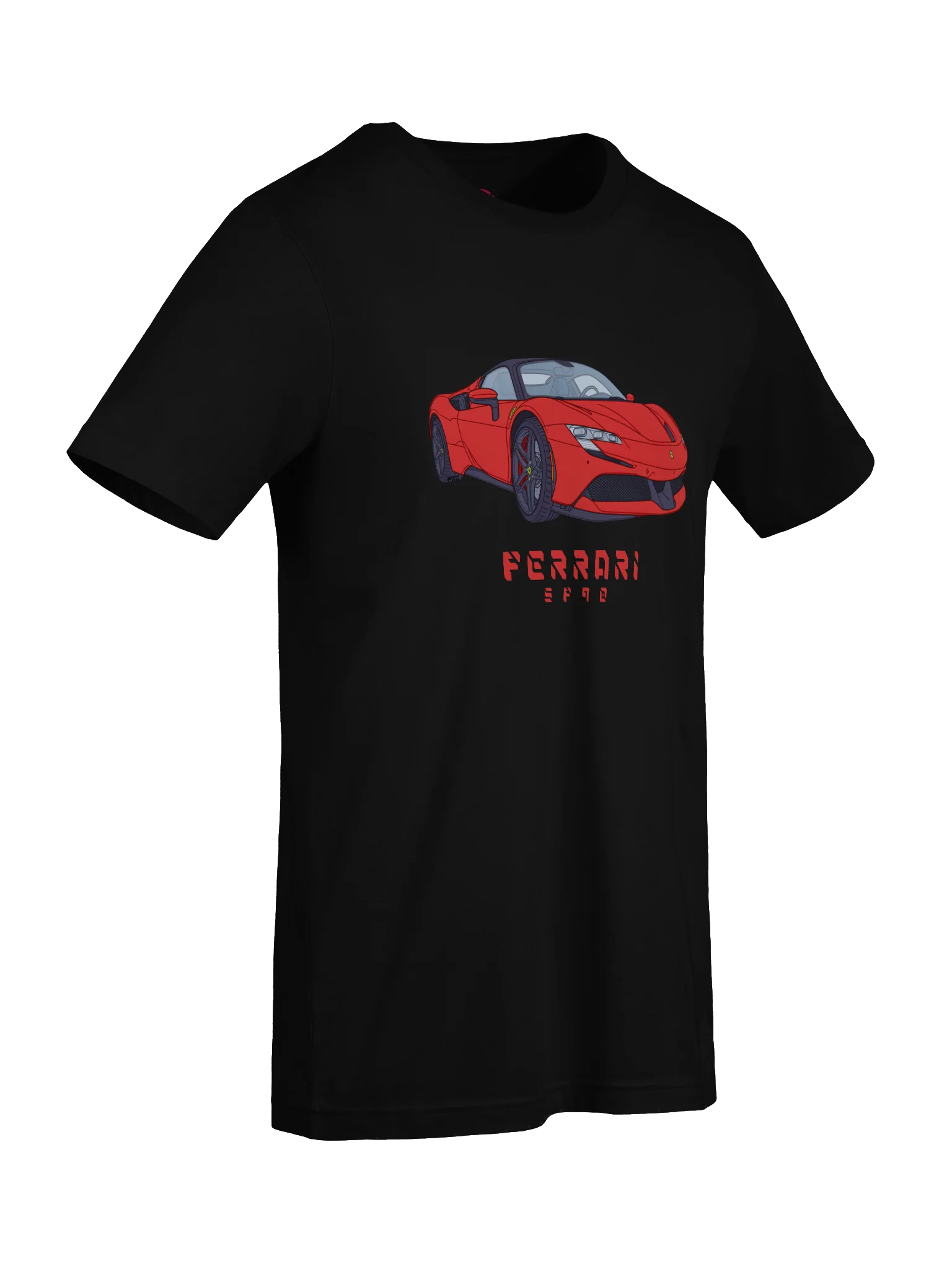 Rosso Corsa Ferrari SF90 Shirt (Retro, Sketch, Silhouette) product image (75)