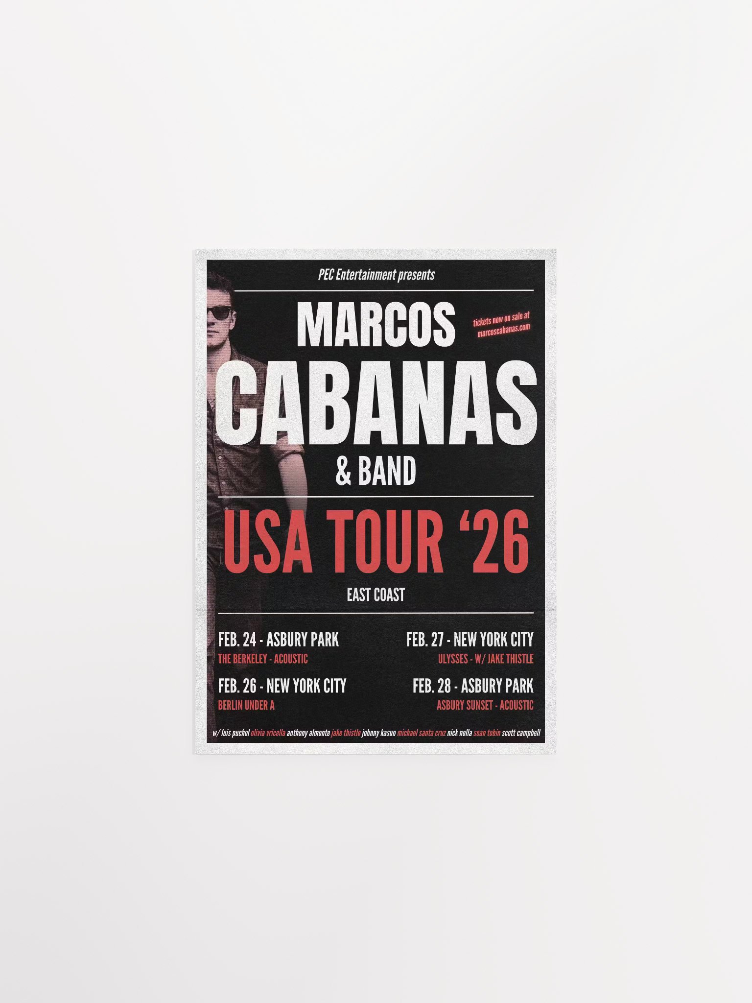USA TOUR '26 PROMO POSTER product image (1)