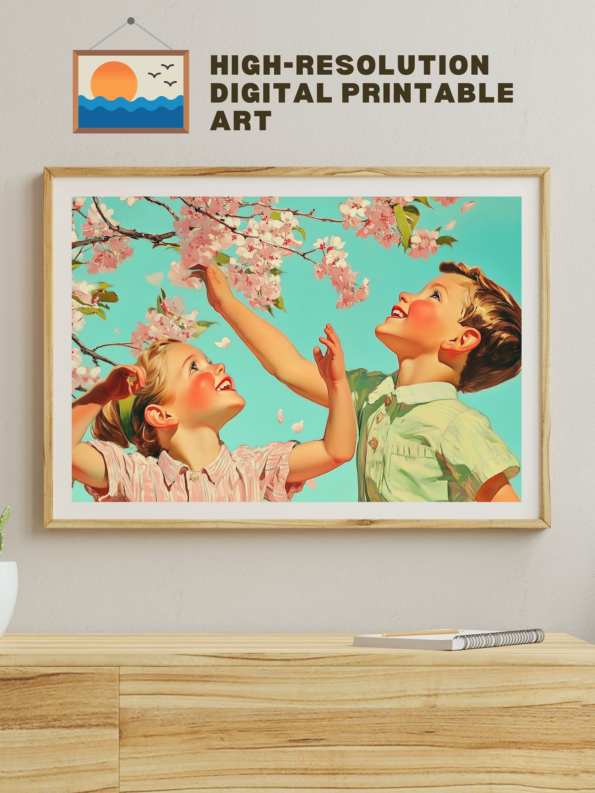 Blooming Beauties & Spring Breeze | 200+ Vintage-Style Digital Art Collection - Digital Download for Posters, Wallpapers & Decor product image (9)