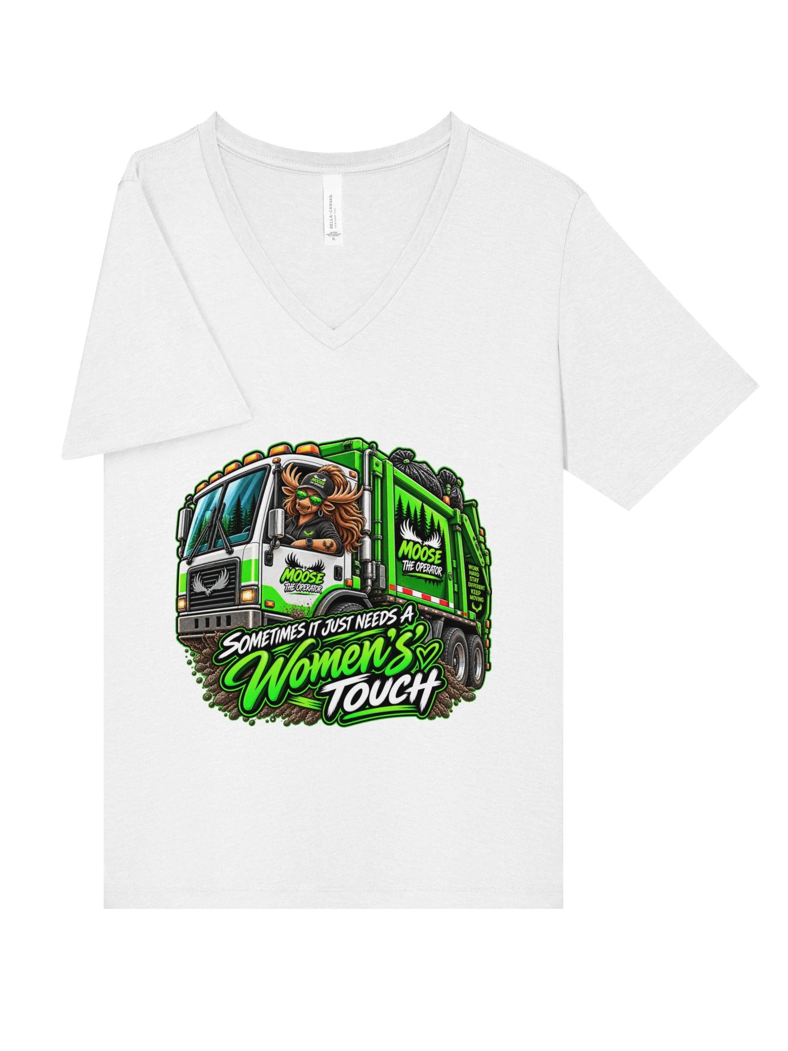 Moose Women's Touch Garbage Truck T-Shirt product image (25)