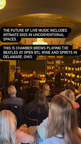 Thank you to @chamberbrews for bringing your art to @openbtl! #strings #thebeatles #livemusic