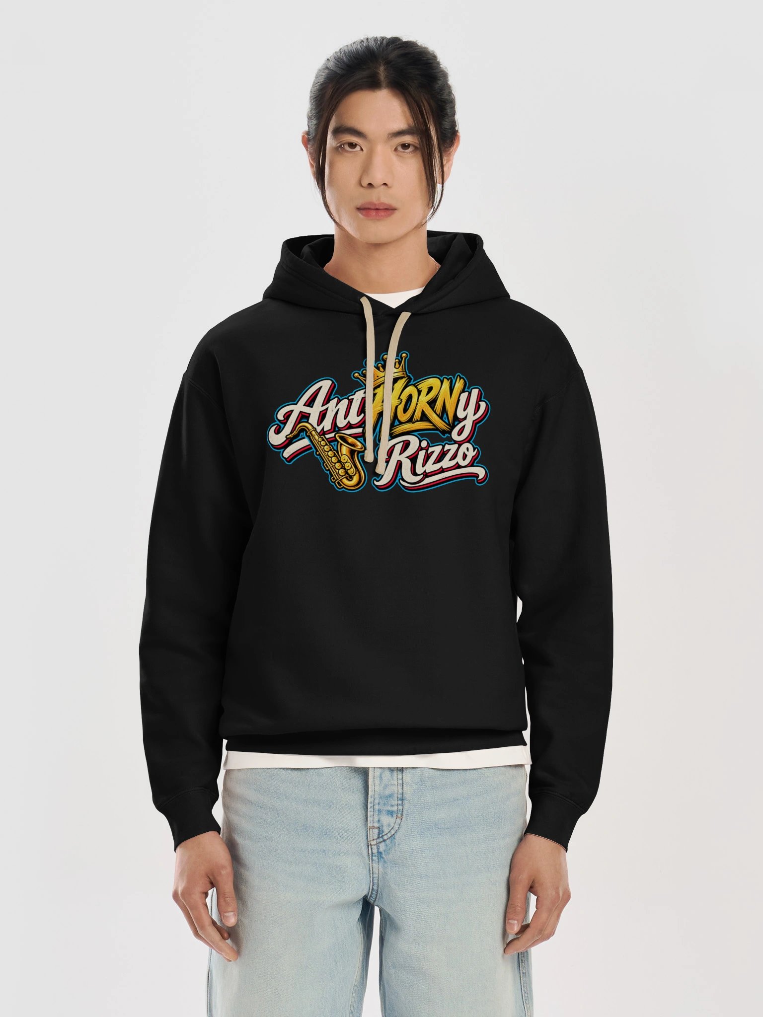 AntHORNy Rizzo Crown Sax Logo Hoodie product image (18)