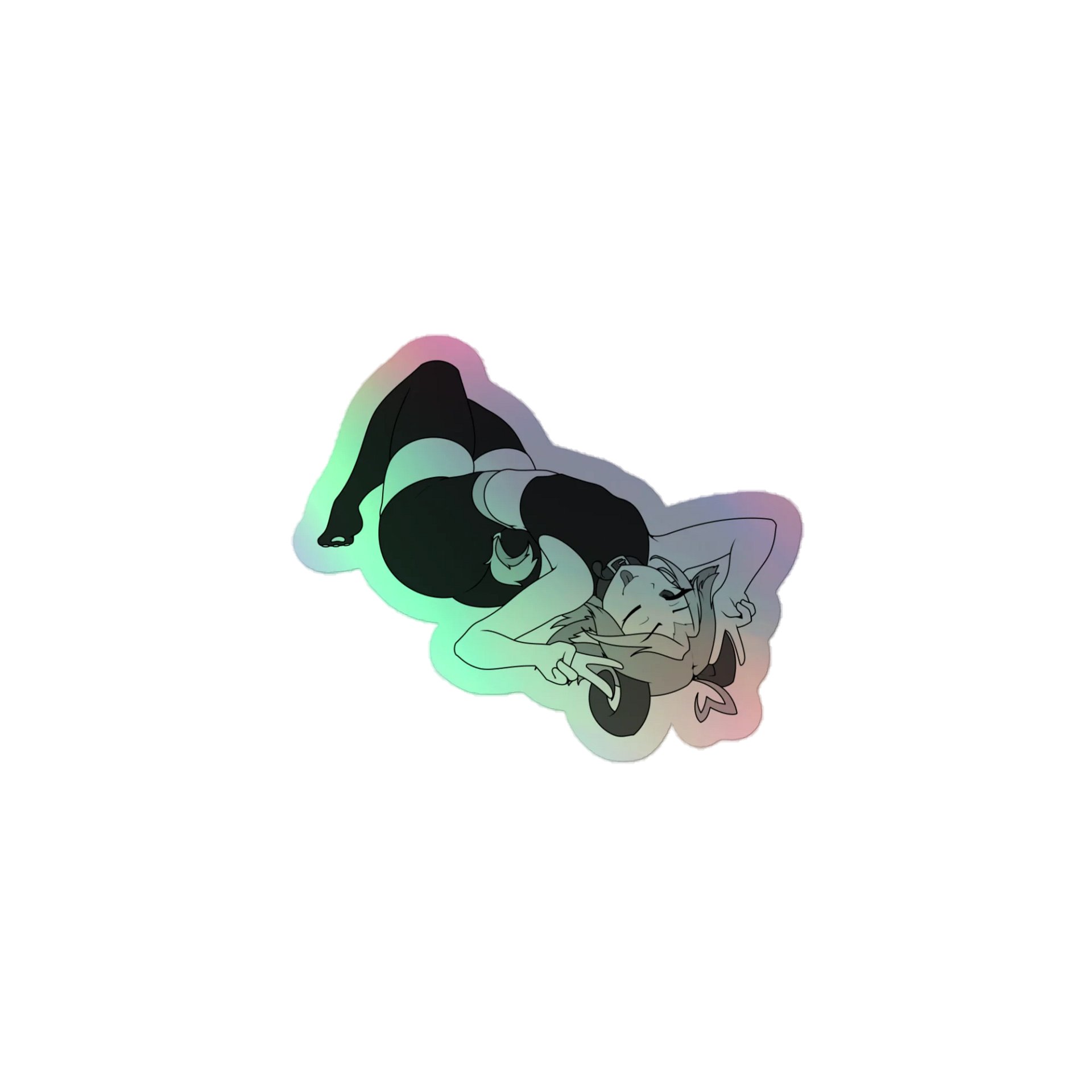Femboy Holographic Sticker product image (1)