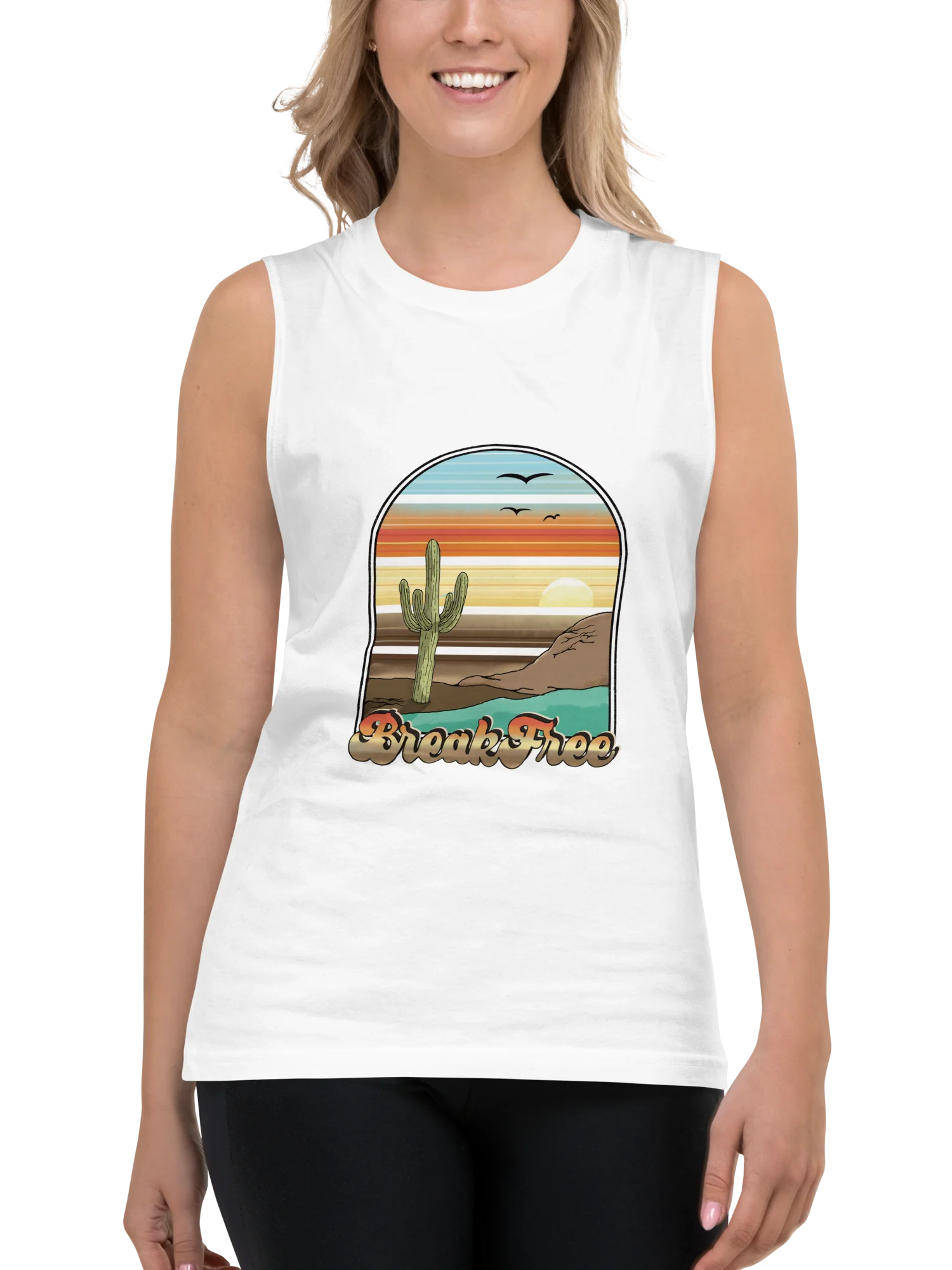 Muscle Tank Top - Break Free Cactus product image (8)