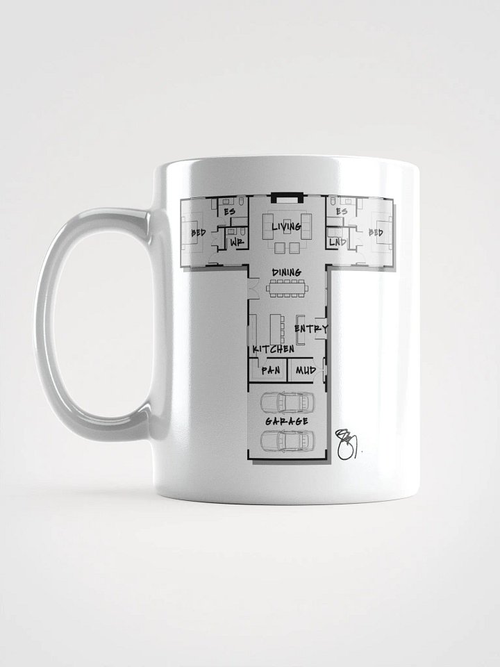 Alphabet Floor Plan Mug - T product image (1)