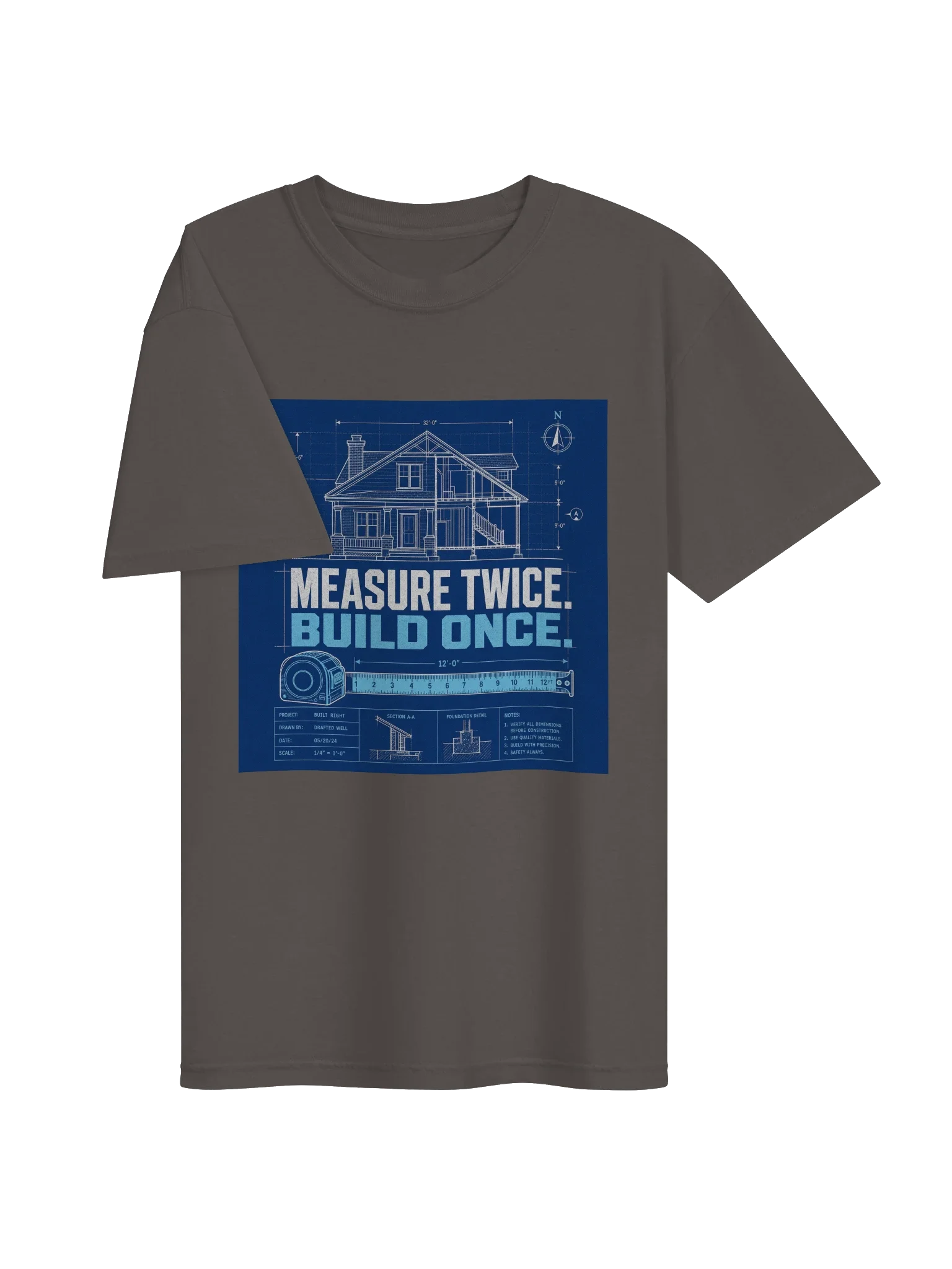 Measure Twice Build Once Tee — view 19