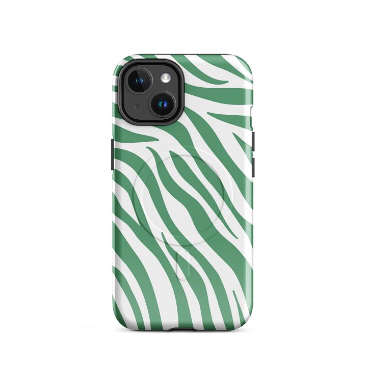 Trendy Zebra Print Tough Magnetic iPhone MagSafe® iPhone® 14, 15, 16, 17, Pro, Pro Max, Plus Cases. product image (2)