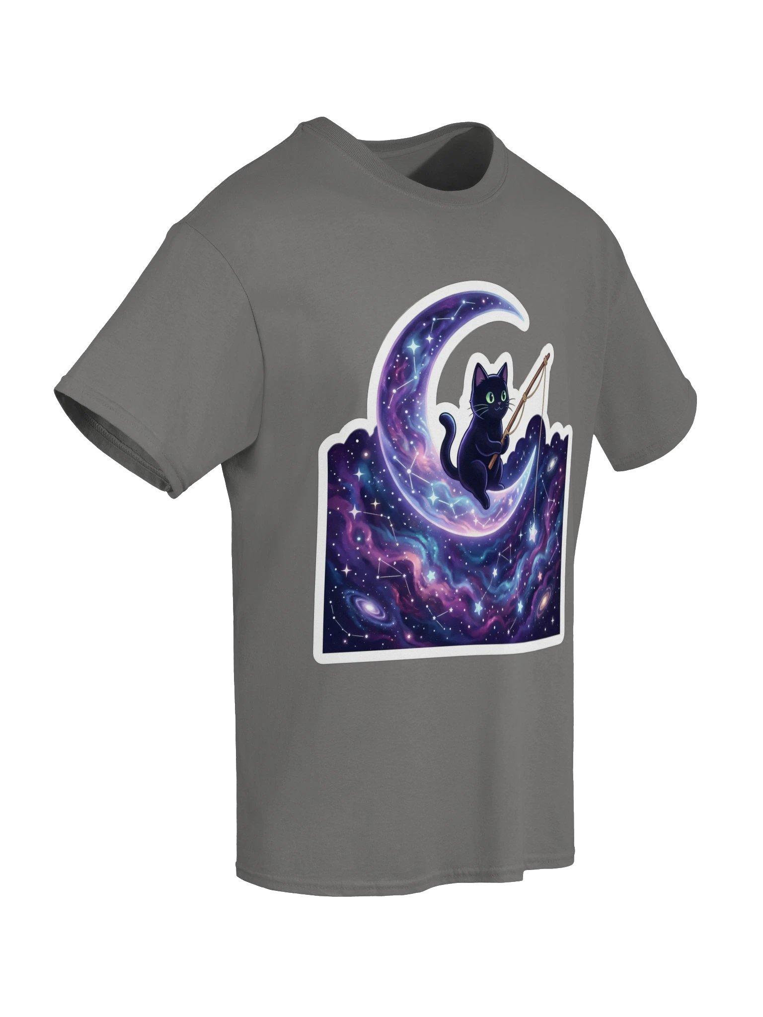 Moon Fishing Cat Tee product image (41)