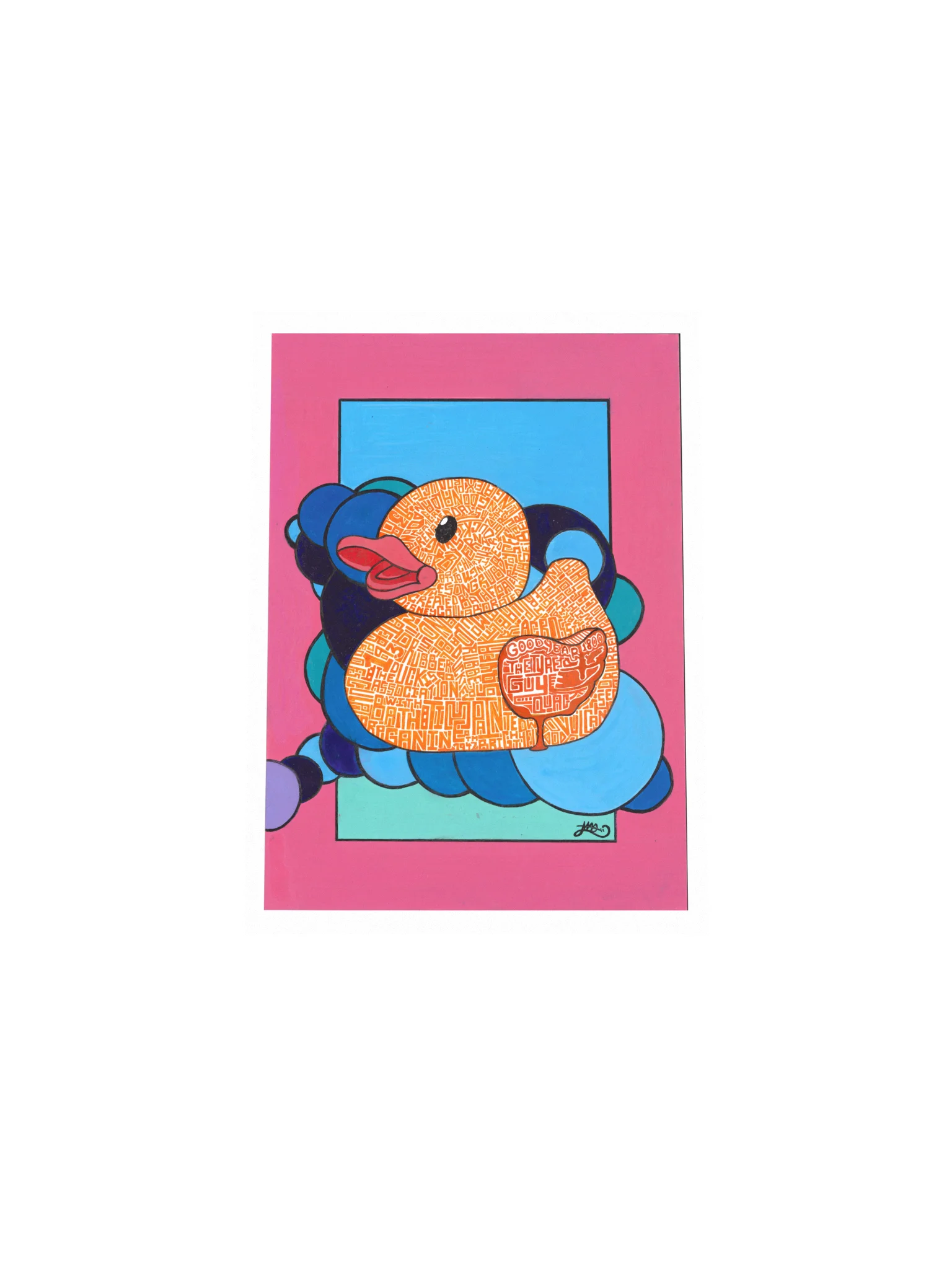 Colorful Abstract Rubber DuckPoster product image (15)