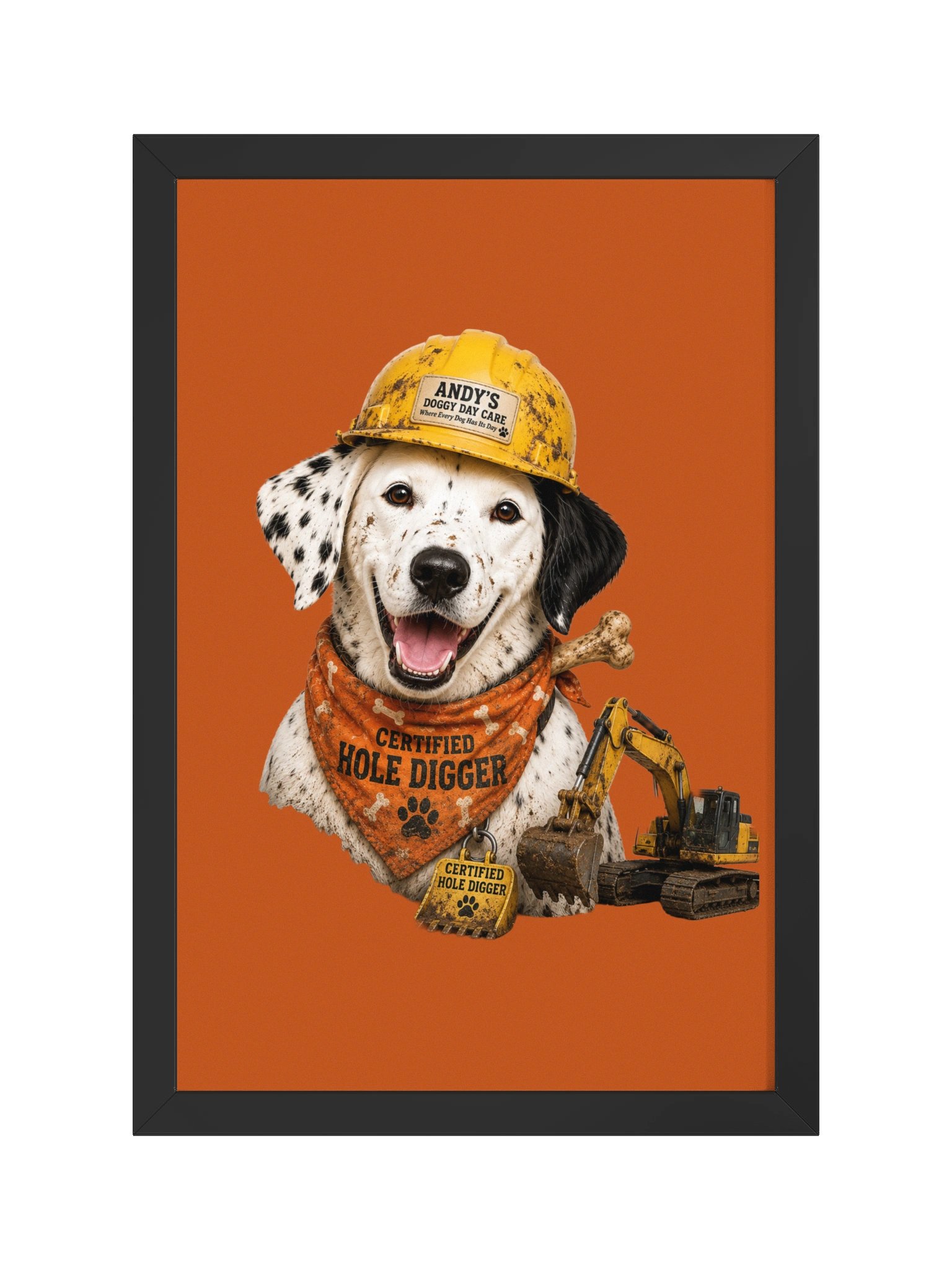 Certified Hole Digger Framed Art Print product image (2)
