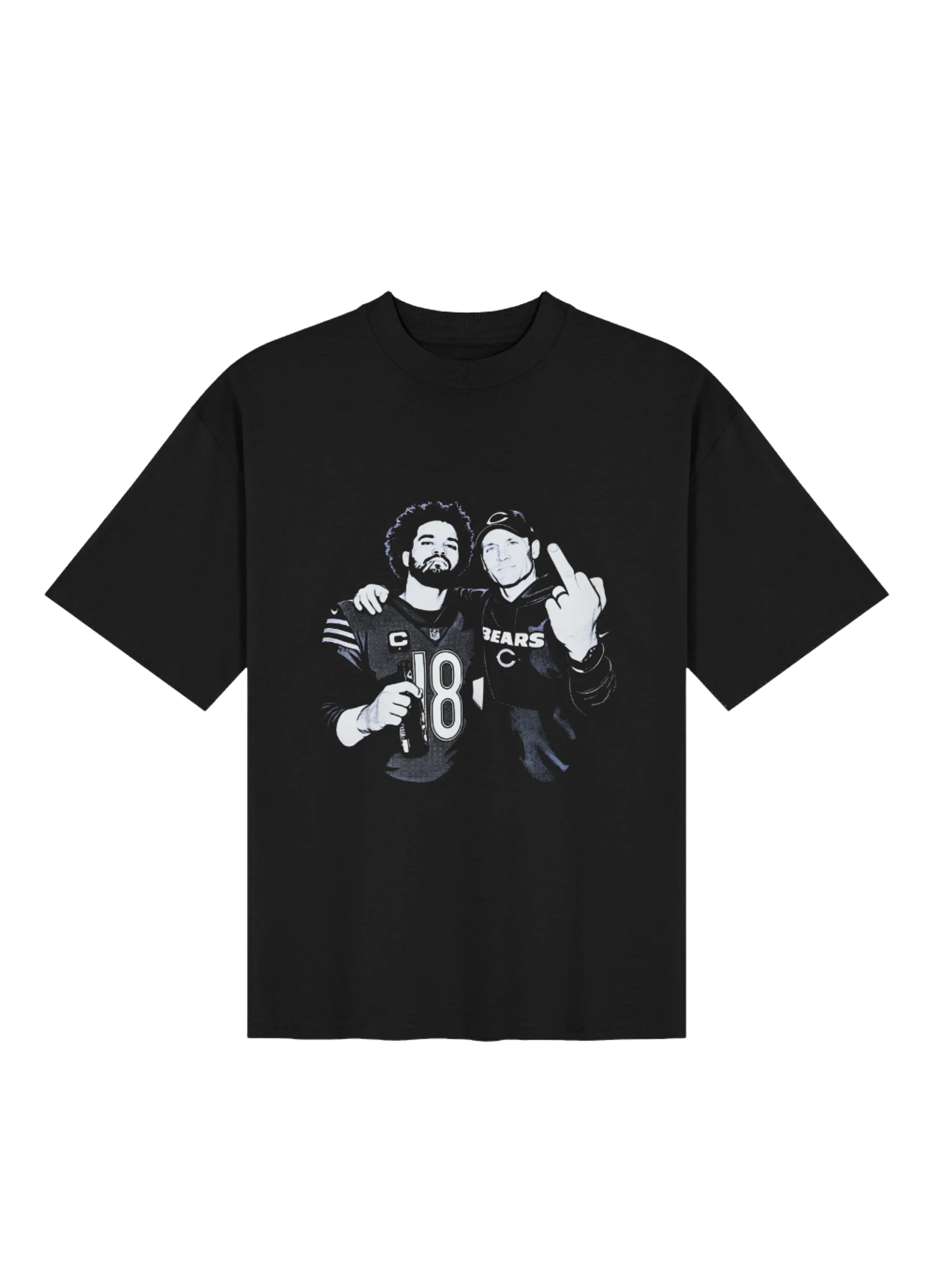 Caleb Williams Ben Johnson Middle Finger Shirt product image (152)