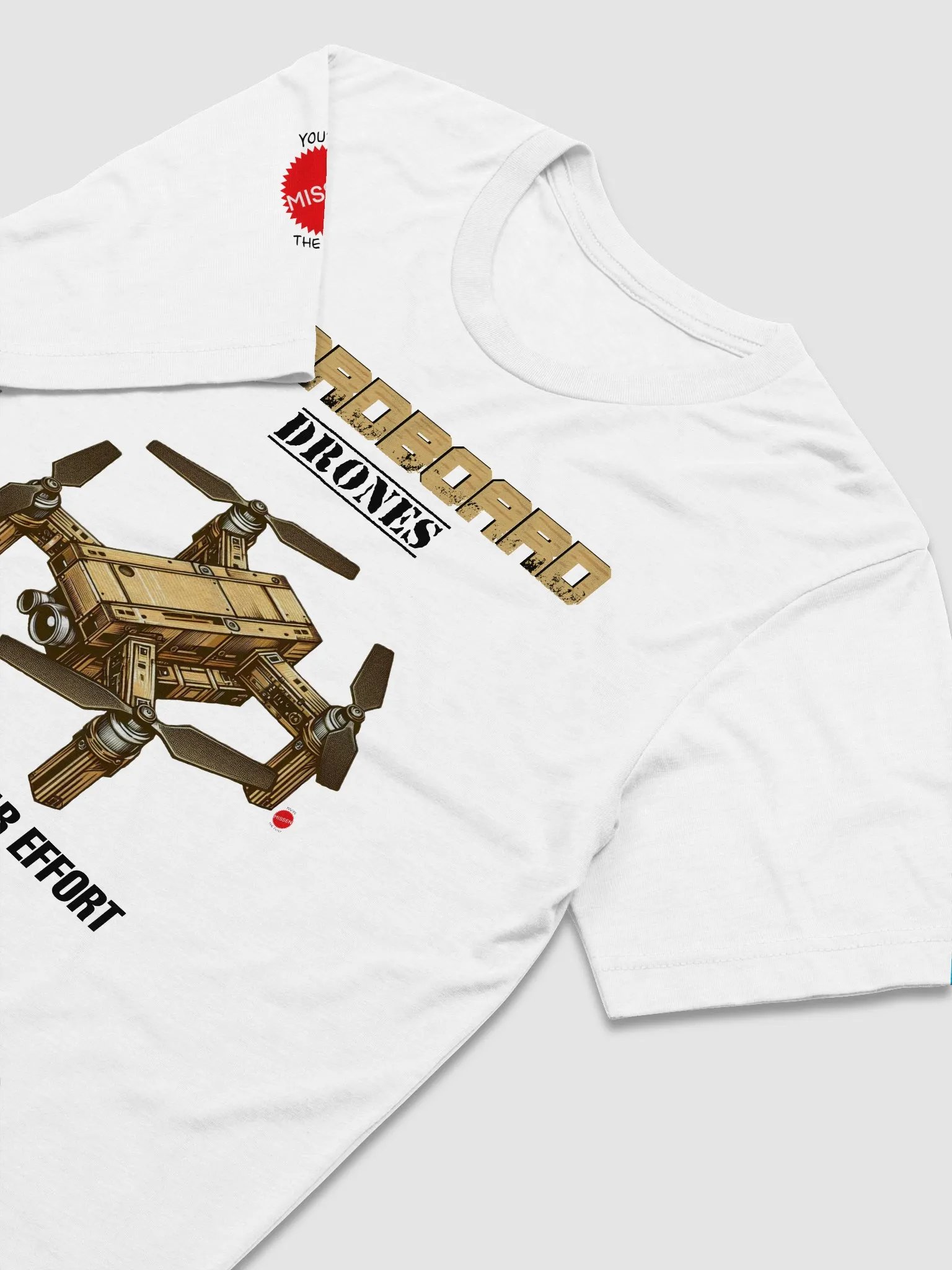 Cardboard Drones for the War Effort - Triblend Short Sleeve T-Shirt product image (3)