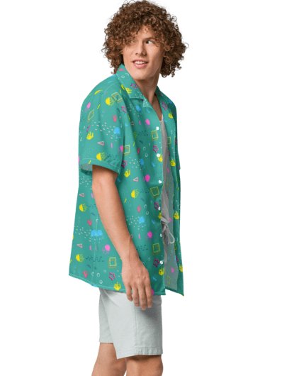 Shifty Seas pattern button down shirt product image (1)