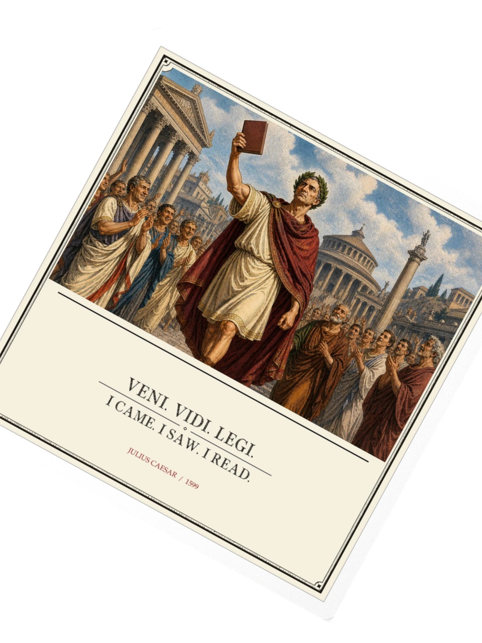 Veni Vidi Legi -- Julius Caesar Sticker product image (2)