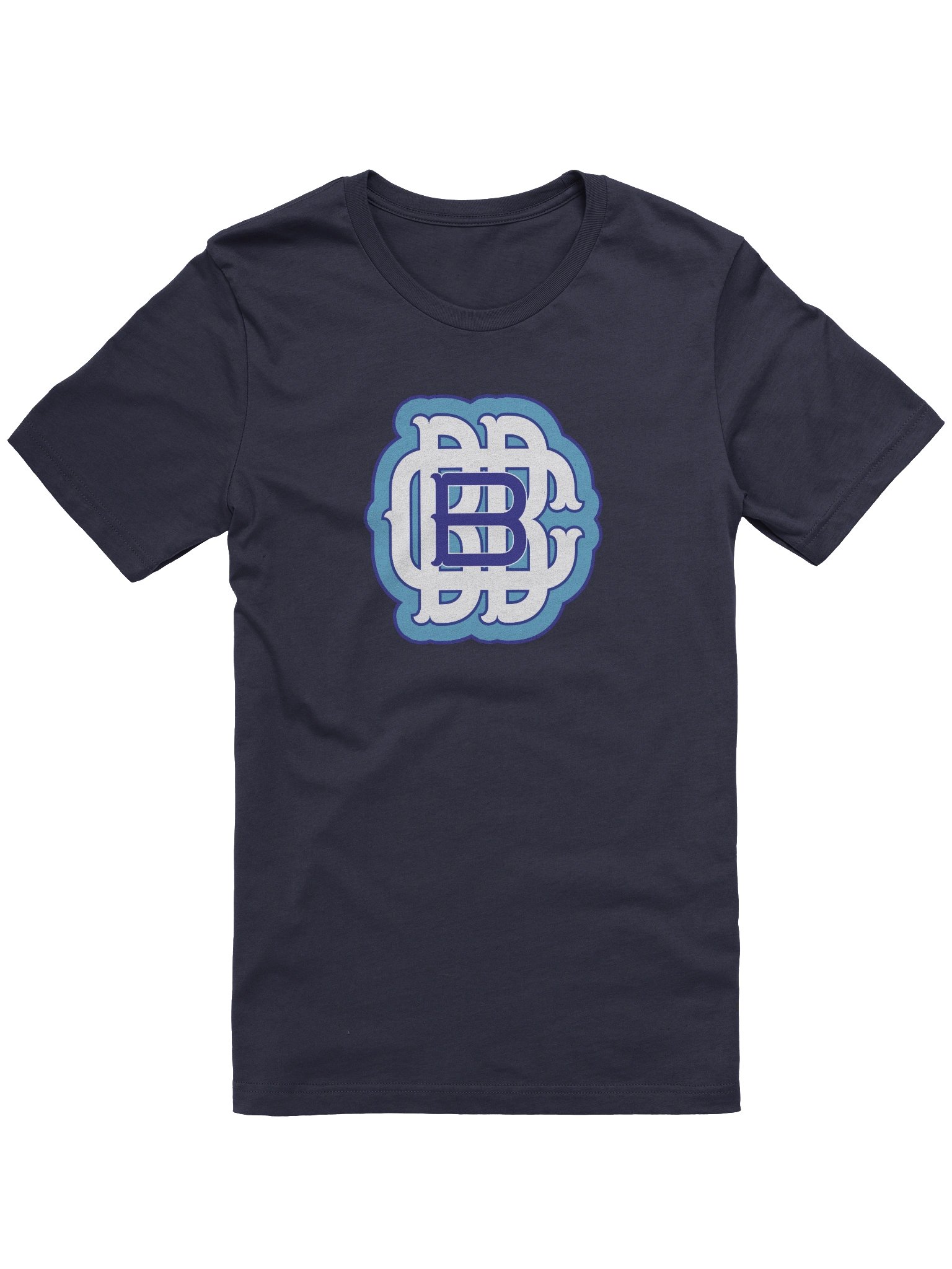 BB&BC Member's Big Monogram Blues Tee (Club Members get $100 off) Bella+Canvas product image (1)