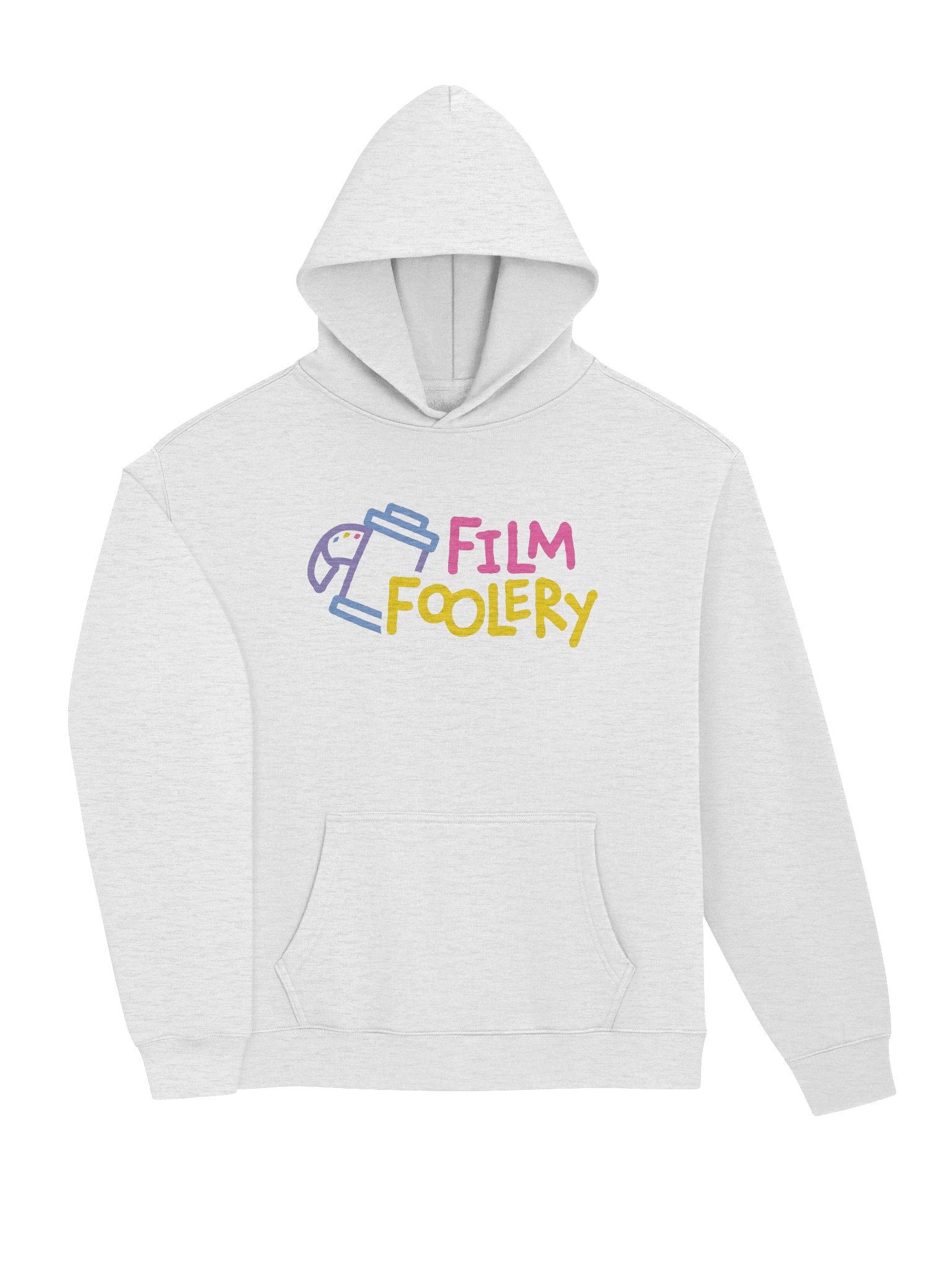 Film Foolery Colorful Logo Hoodie - White Heather product image (3)