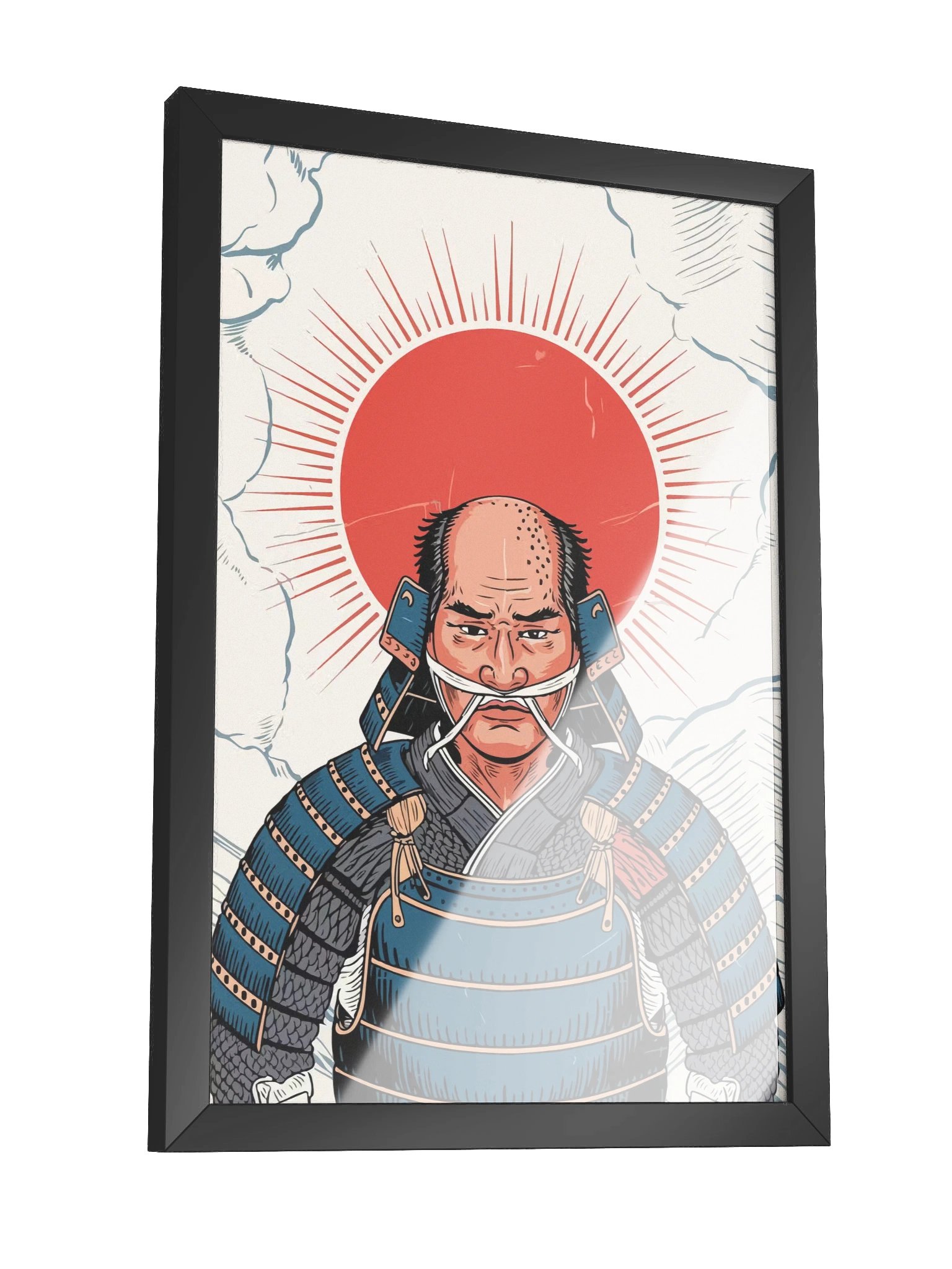 Samurai Wood Framed Matte Poster product image (3)