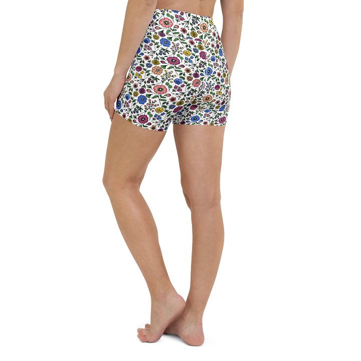 Floral Yoga Shorts – High-Waisted, Breathable & Confident Fit product image (1)