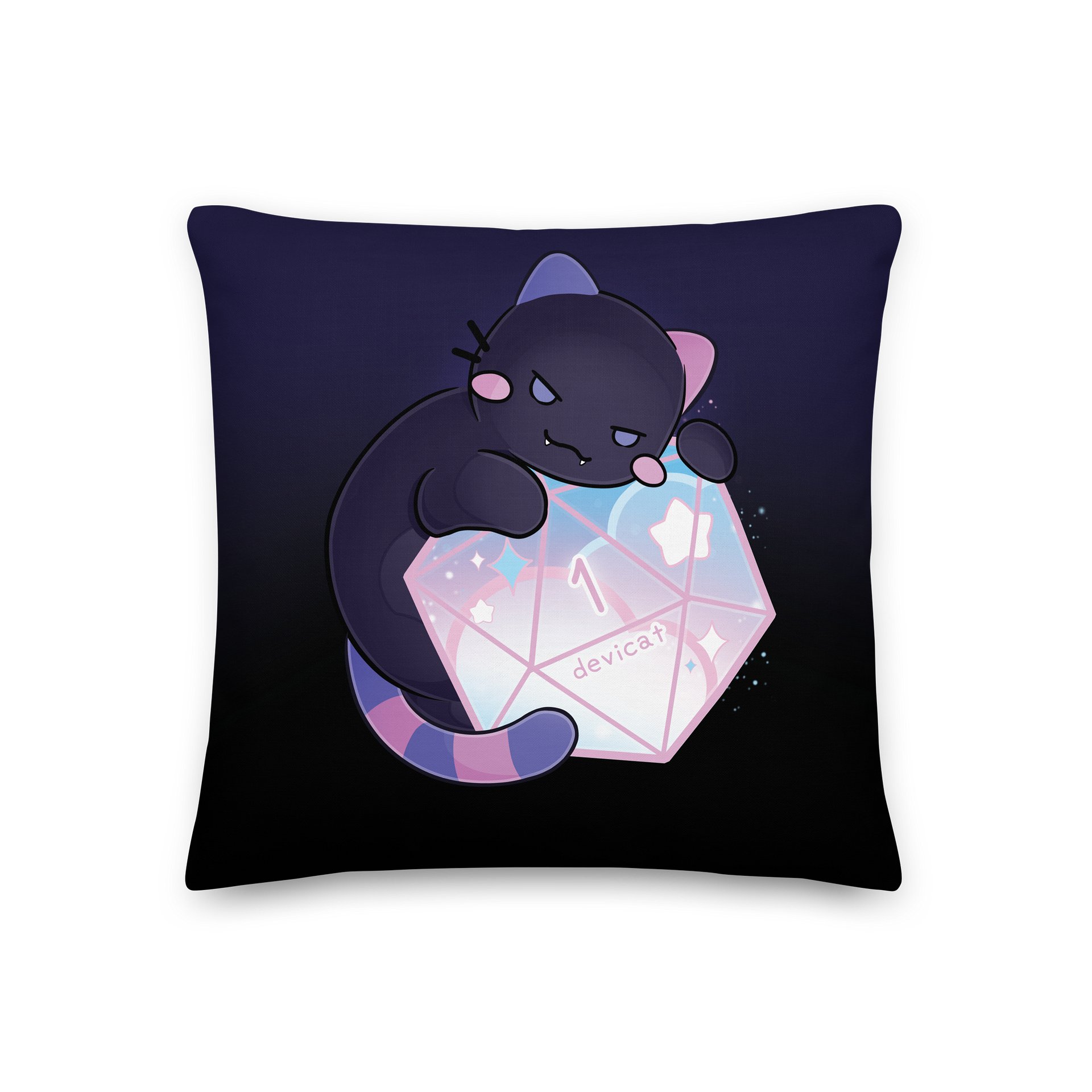 CandiCat Void Cat D20 2026 Pillow product image (1)