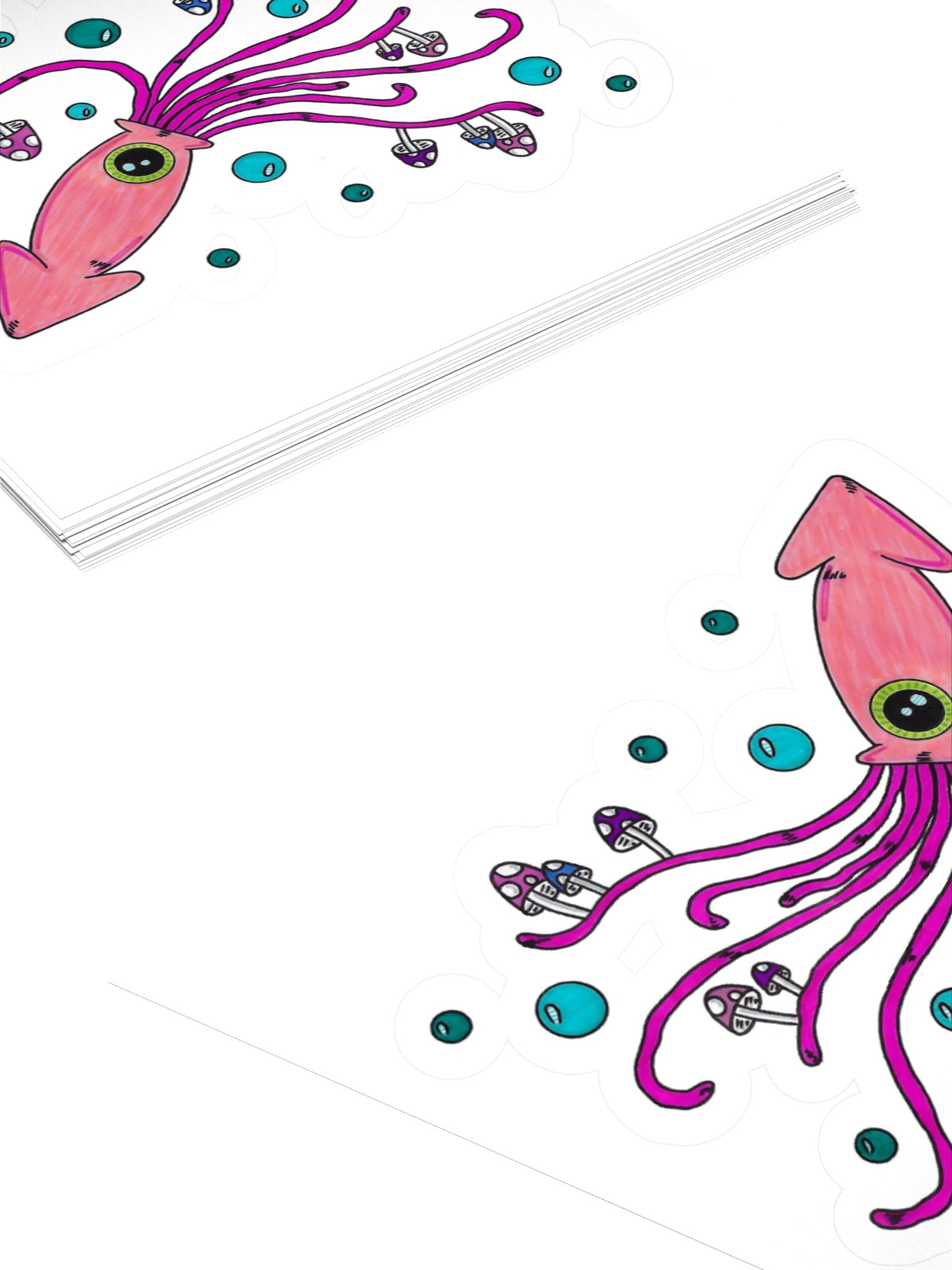 Mushroom Squid Sticker product image (4)