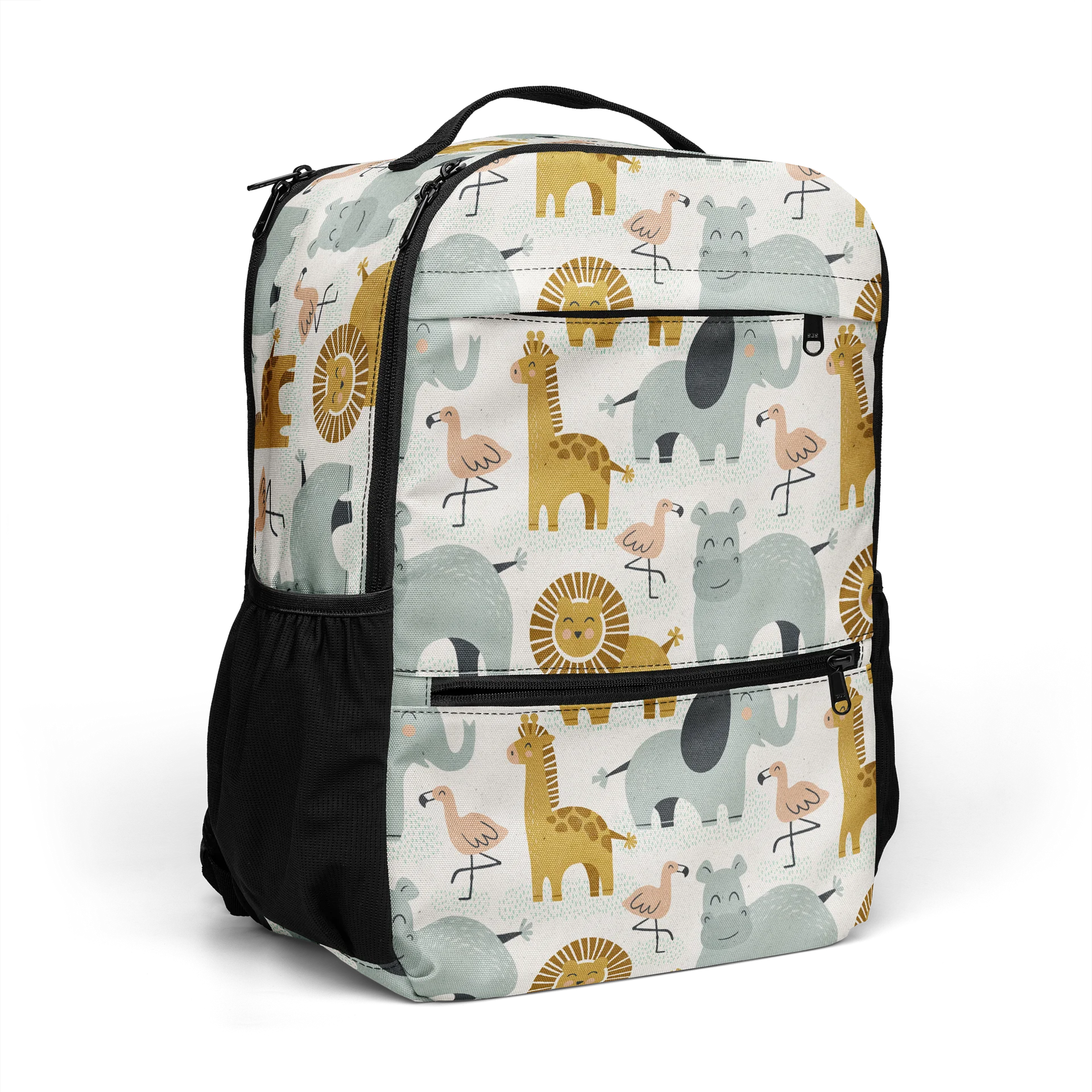 Retro Jungle Animals Utility Backpack product image (7)
