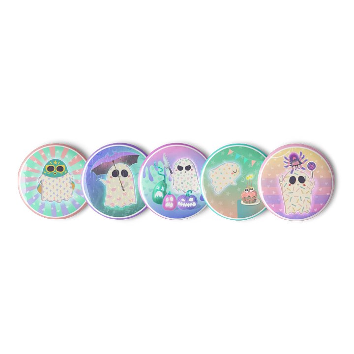 Little Ghost Pin Set #3 product image (1)