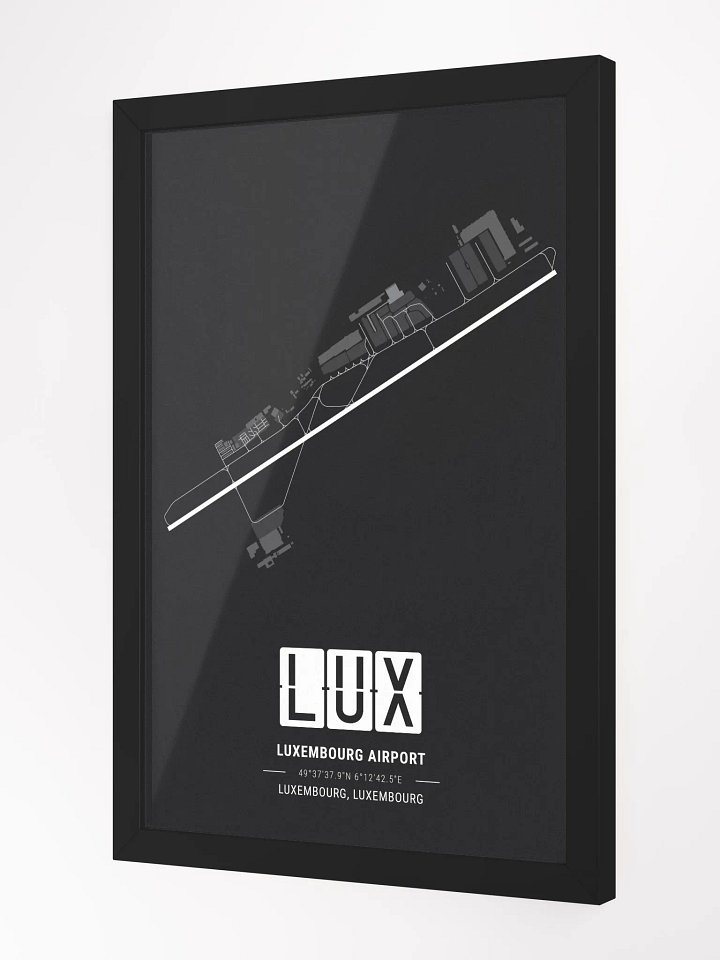 Framed Airport LUX Premium Map On Matt Paper product image (2)