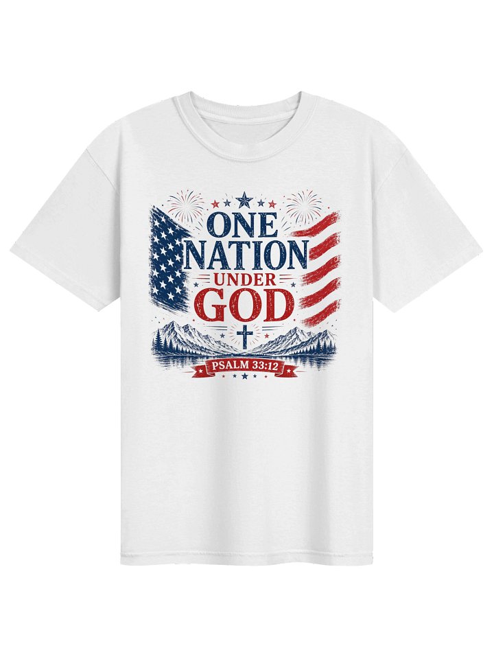 One Nation Under God Christian Patriotic Tee product image (1)