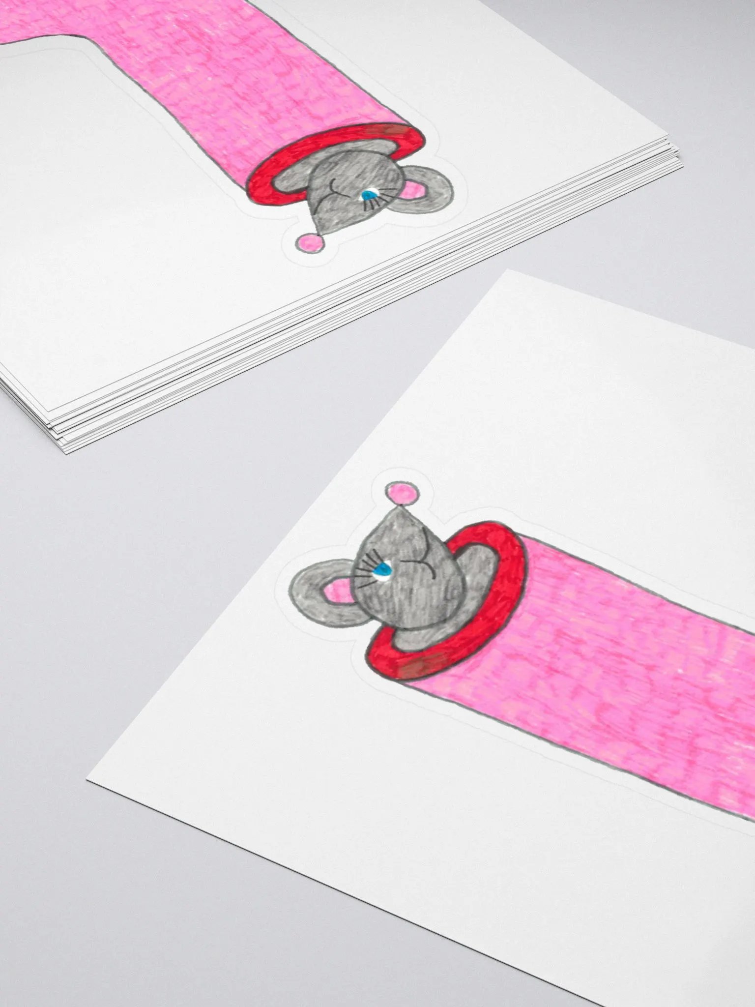 Rain boot mouse sticker product image (4)