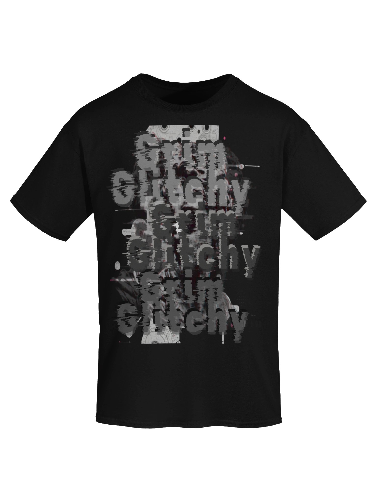 Glitchy Grin Skull Tee product image (9)