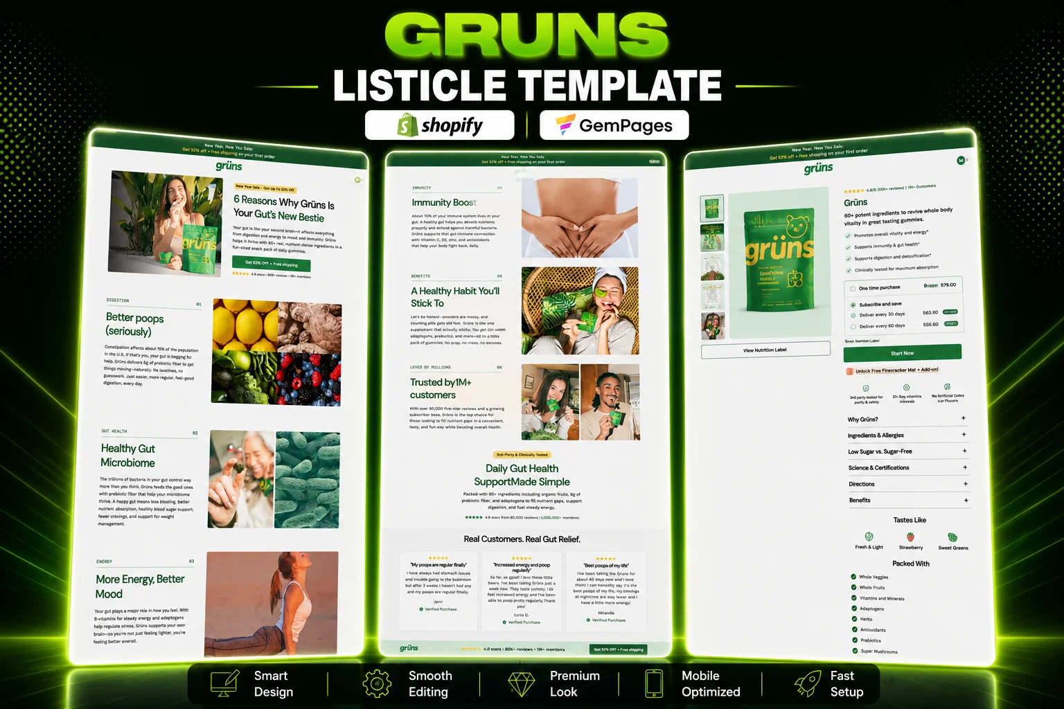 Gruns 6 Reasons Listicle Template product image (1)