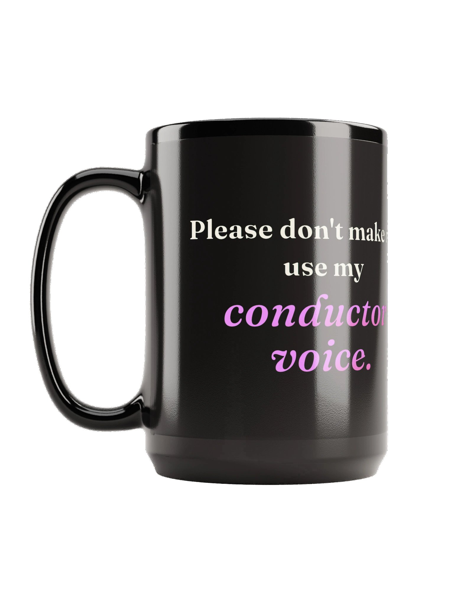 Conductor Voice Mug - Black product image (1)