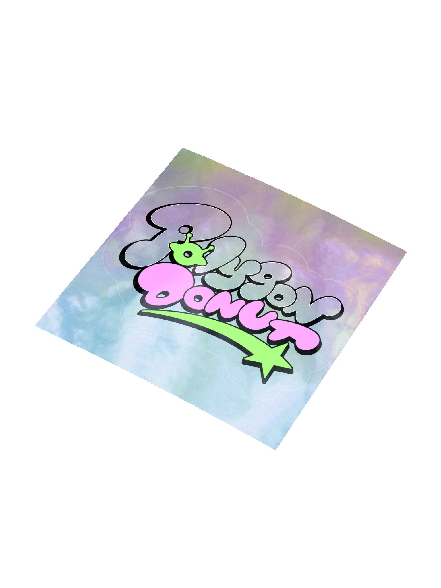 Polygon Donut Logo Holographic Sticker product image (3)