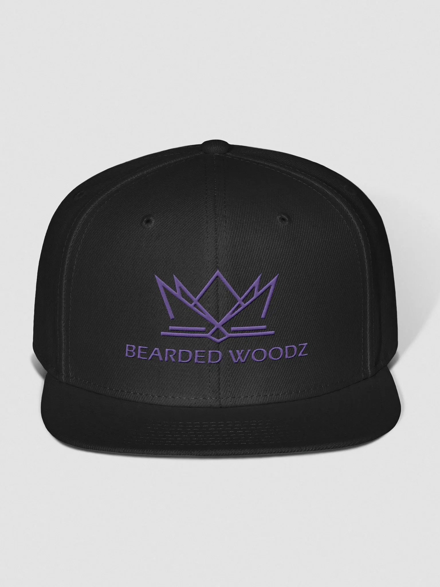 Bearded Woodz Classic Snapback (Purple Embroidery) product image (1)