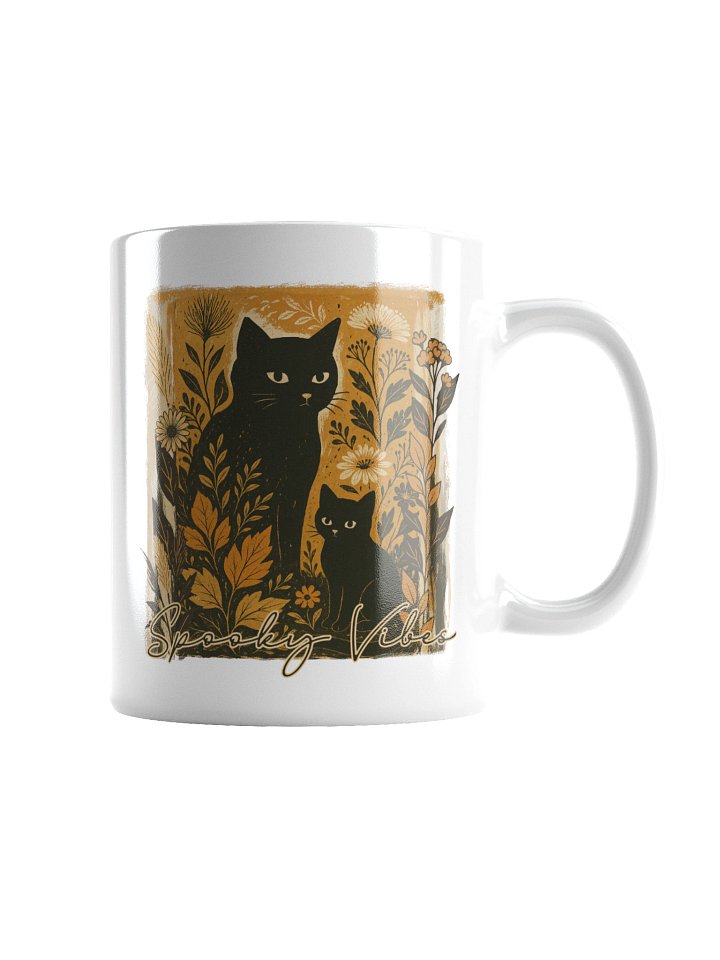 Spooky Vibes Black Cat Mug product image (6)