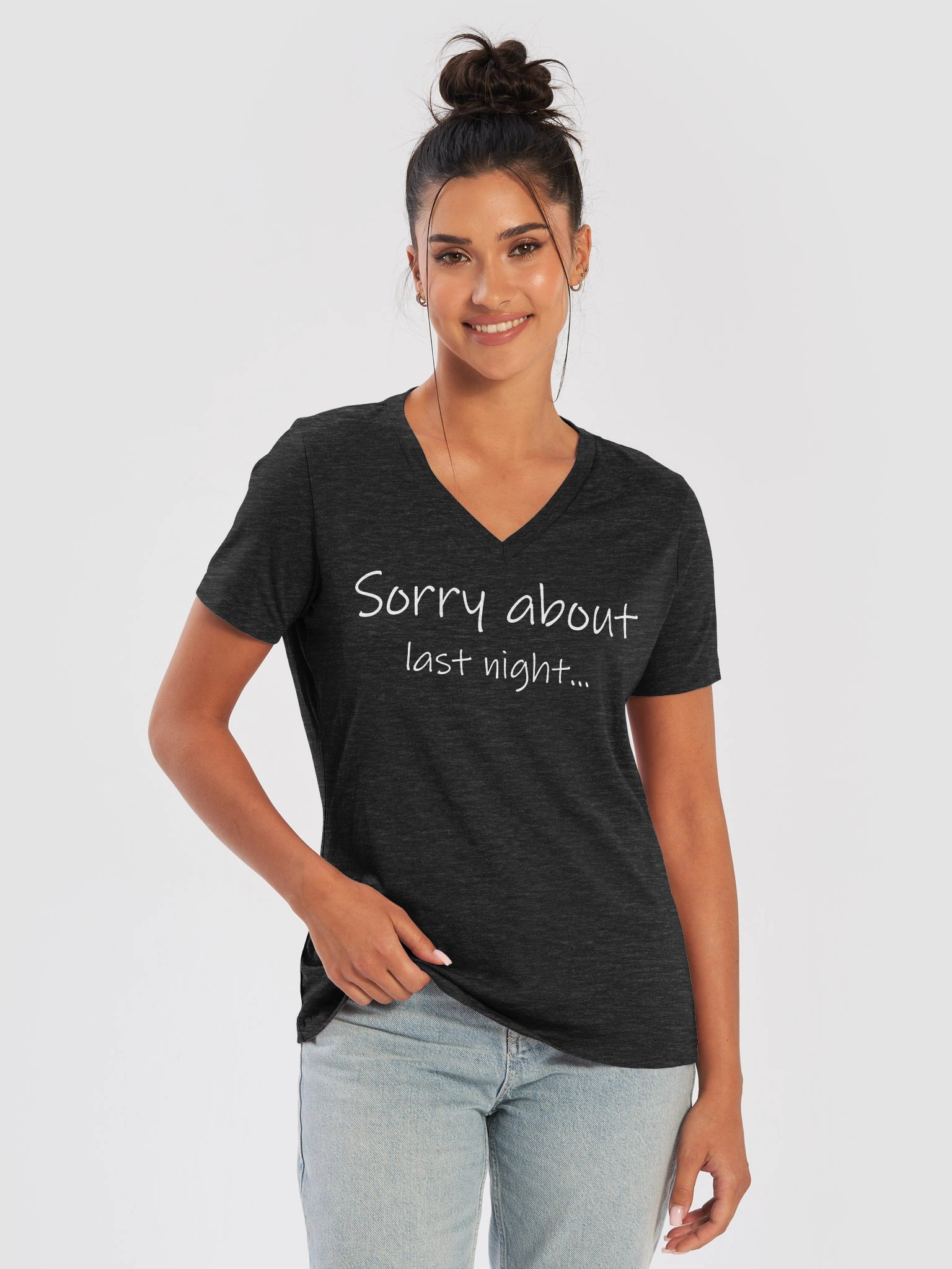 Sorry About Last Night Wm V Tee product image (69)