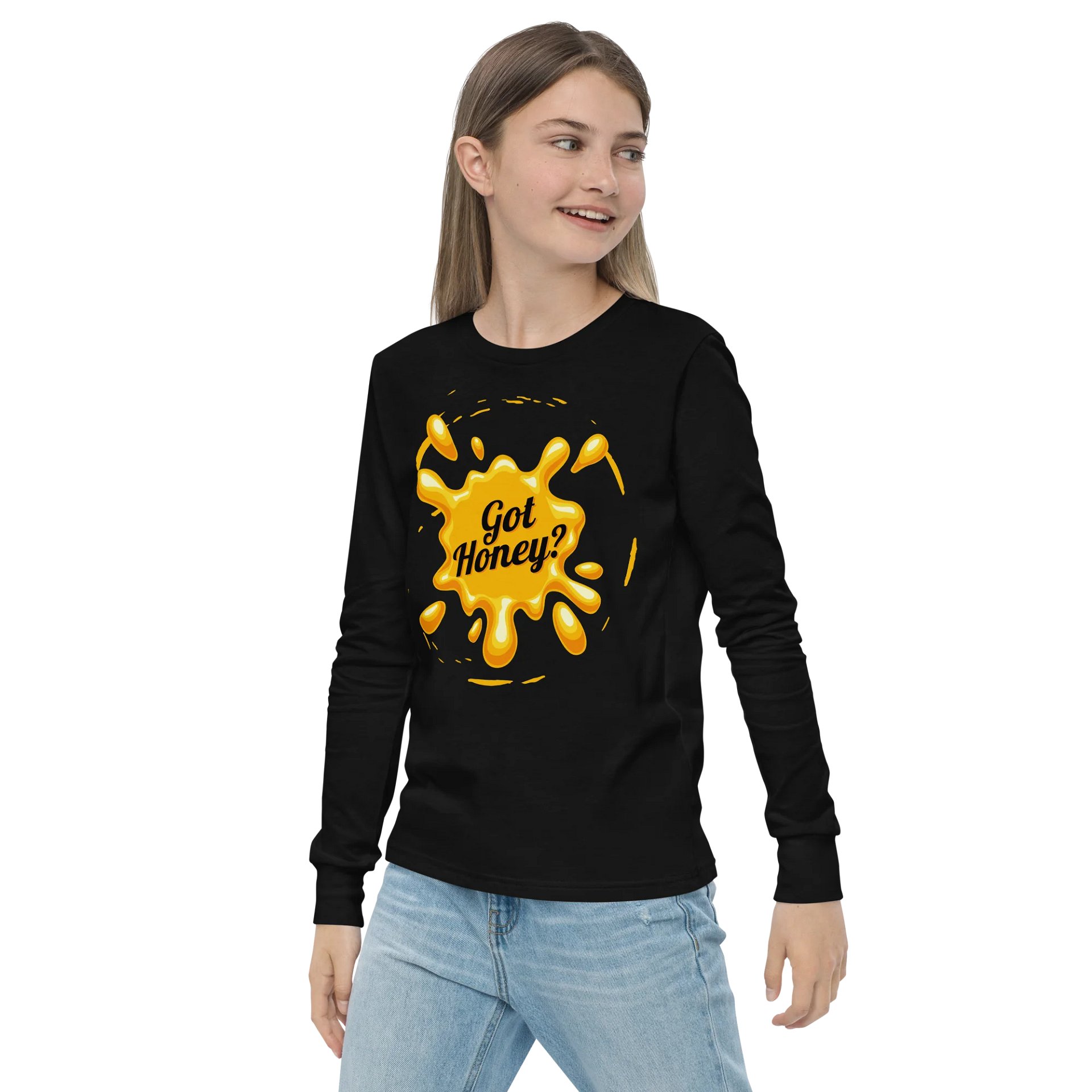 Got Honey Youth Long Sleeve T-Shirt product image (11)