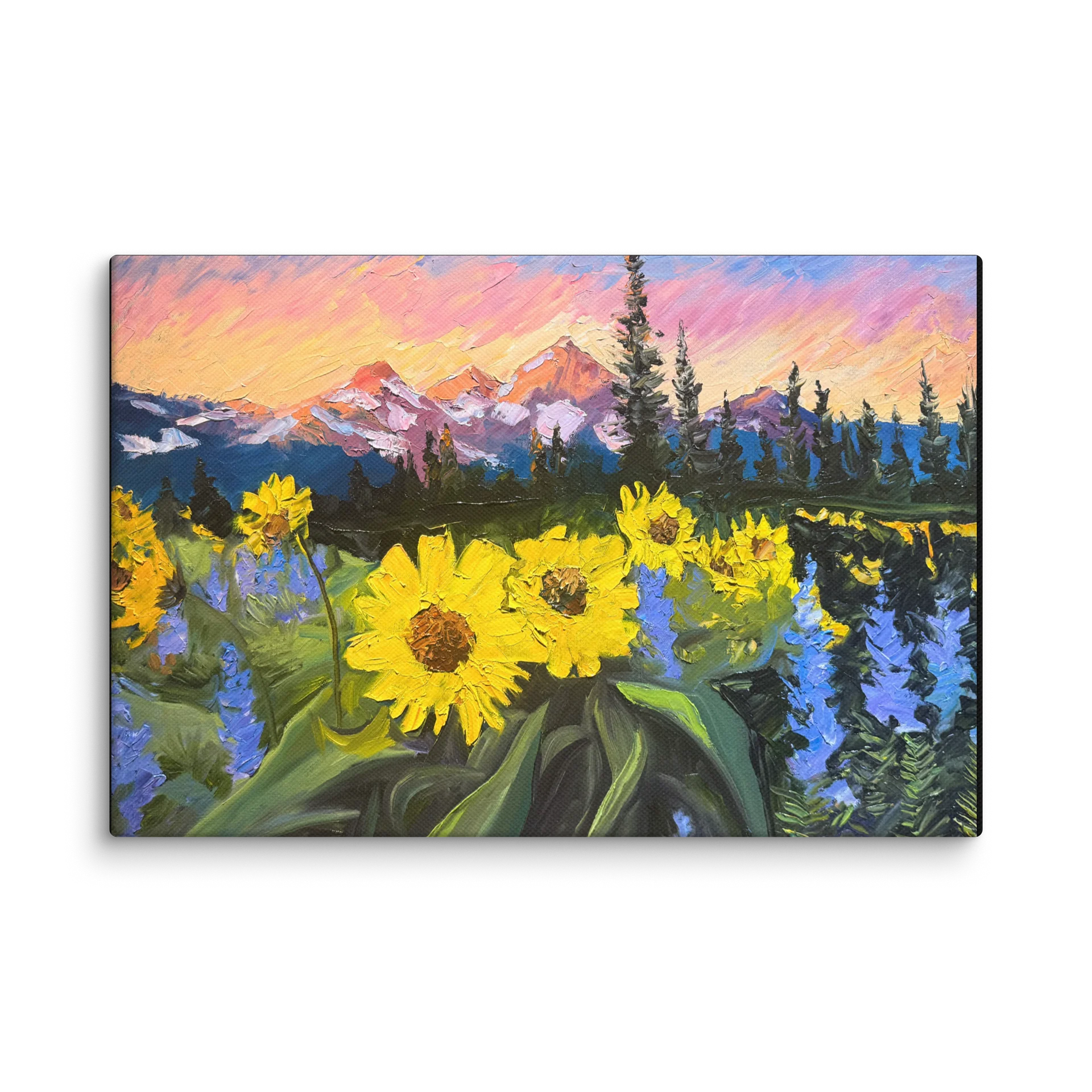 Mule Ears and Lupines - Giclee Canvas product image (6)