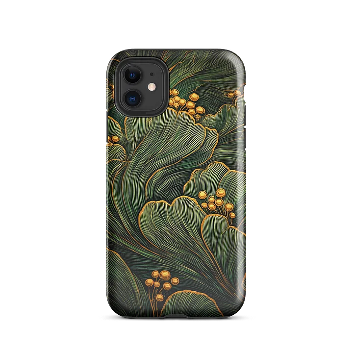 Verdant Filigree iPhone Case – Ornate Botanical Gold Line Design product image (28)