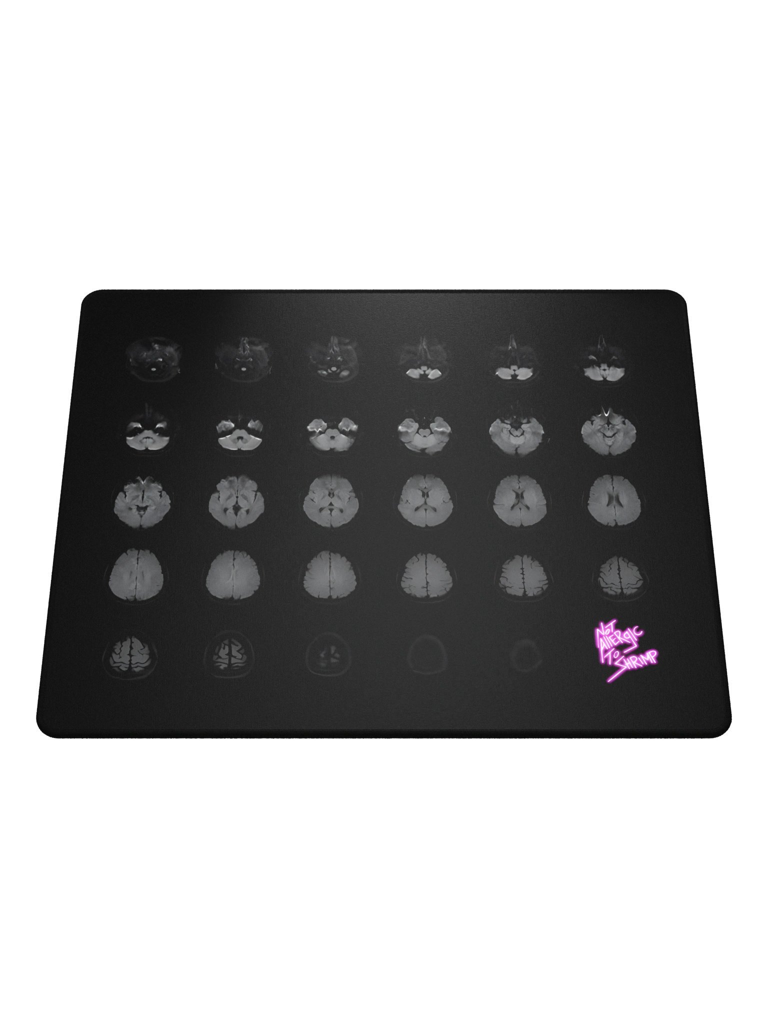 Brain Scan, No Thoughts gaming mouse pad product image (1)