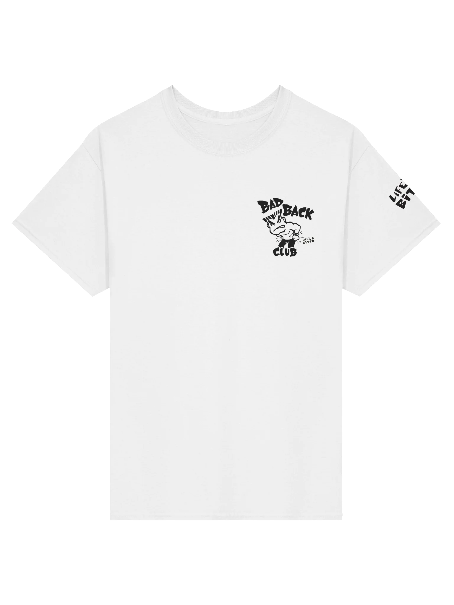 Bad Back Club Small Logo - White T Shirt product image (1)