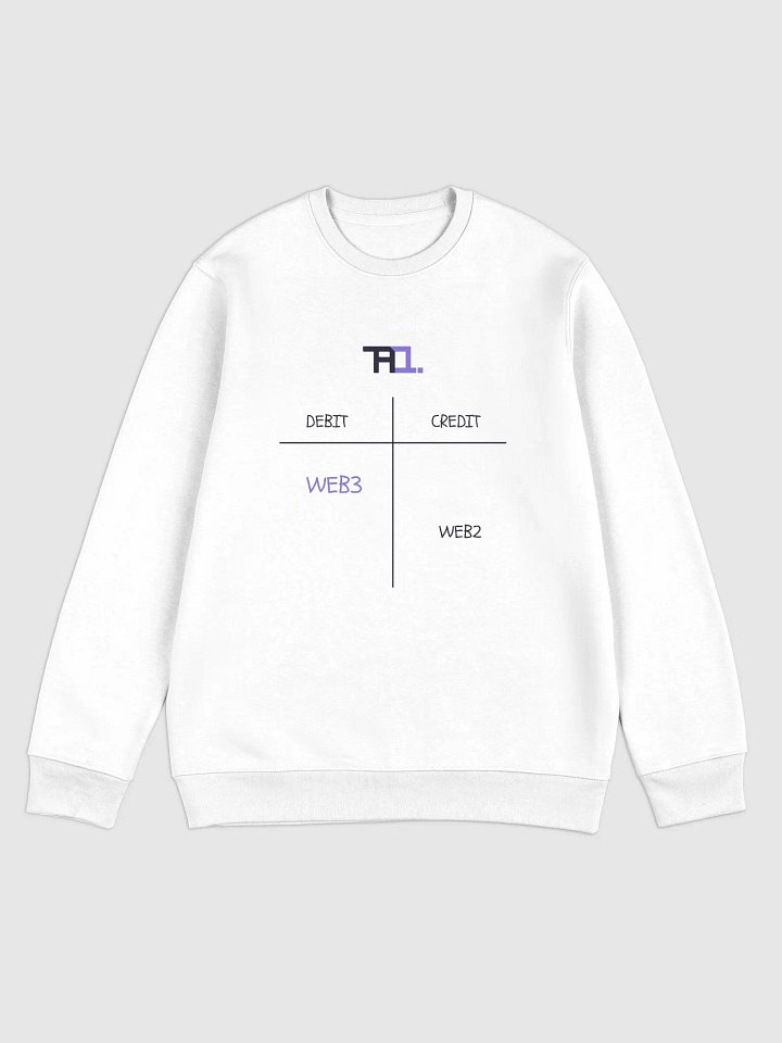 Debit Web3 | Credit Web2 Sweatshirt (Purple Edition) product image (2)